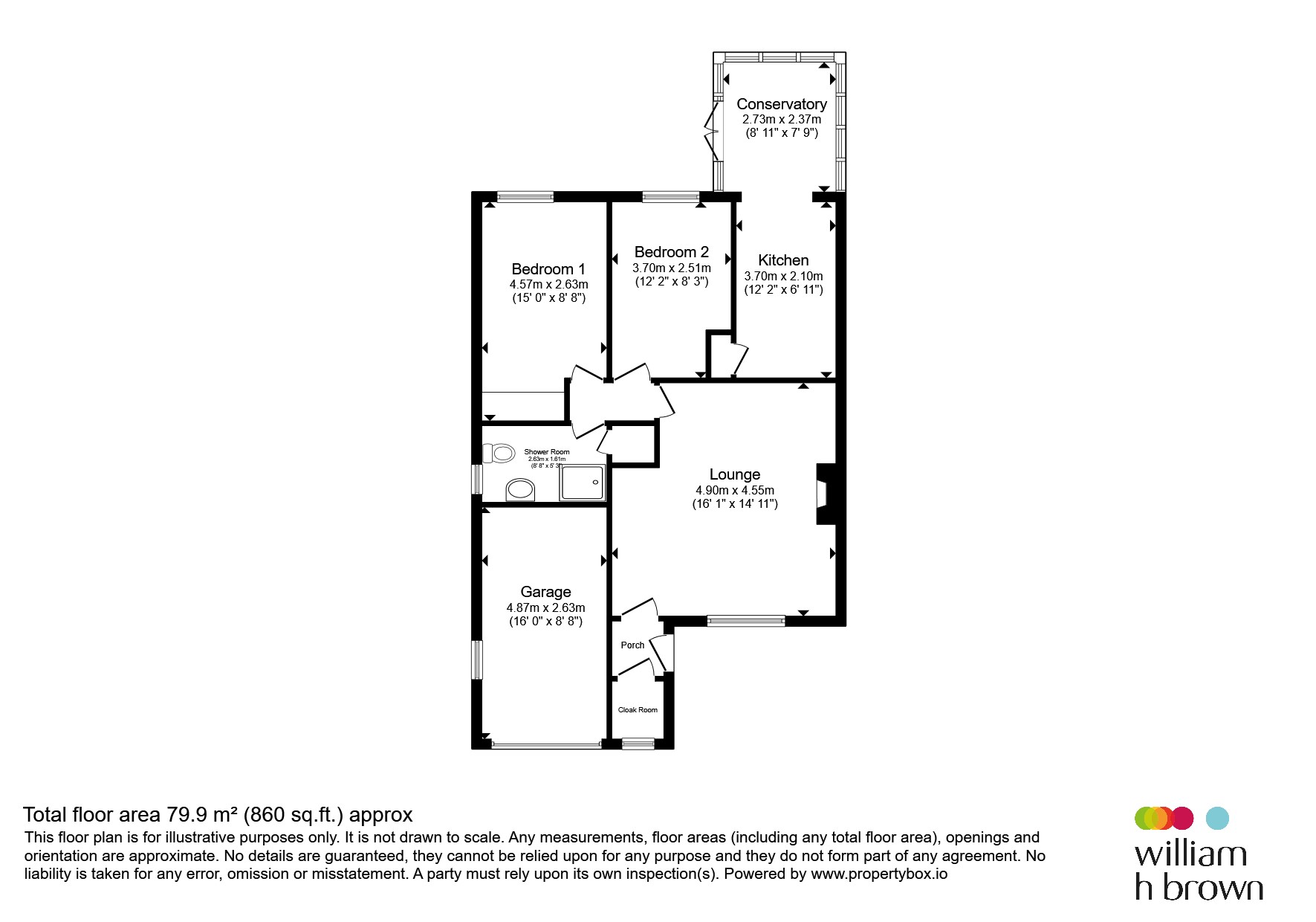 15, Earles Court, Retford floorplan