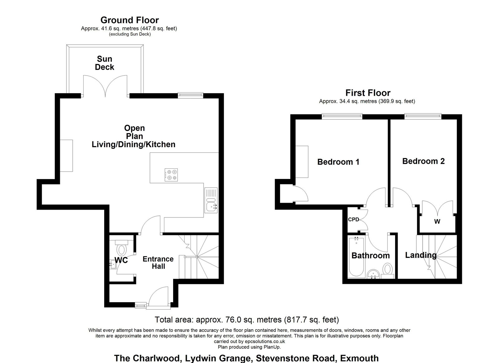 Lydwin Grange, 2,The Charlwood, Stevenstone Road, Exmouth floorplan
