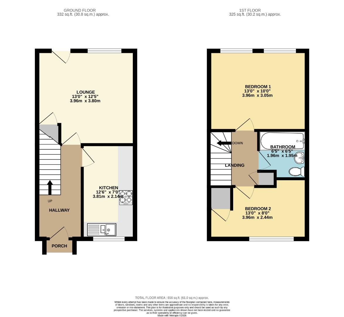 2, Beech Hurst Close, Whalley Range floorplan