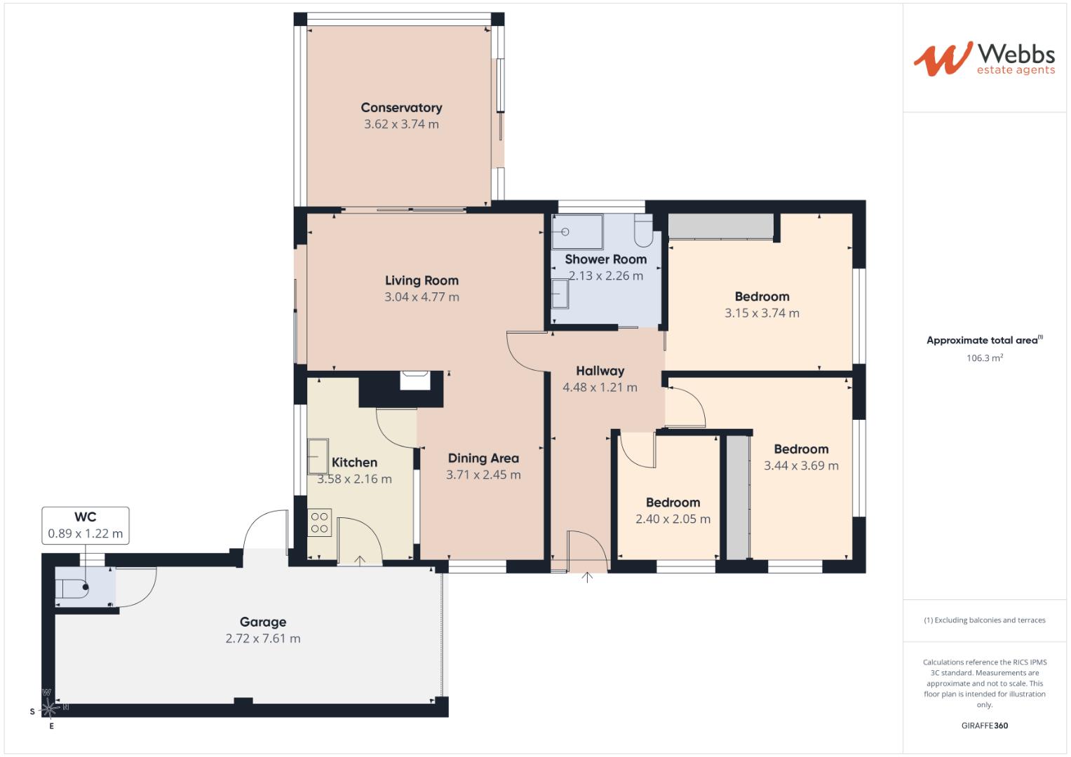 3, Noddy Park, Walsall floorplan