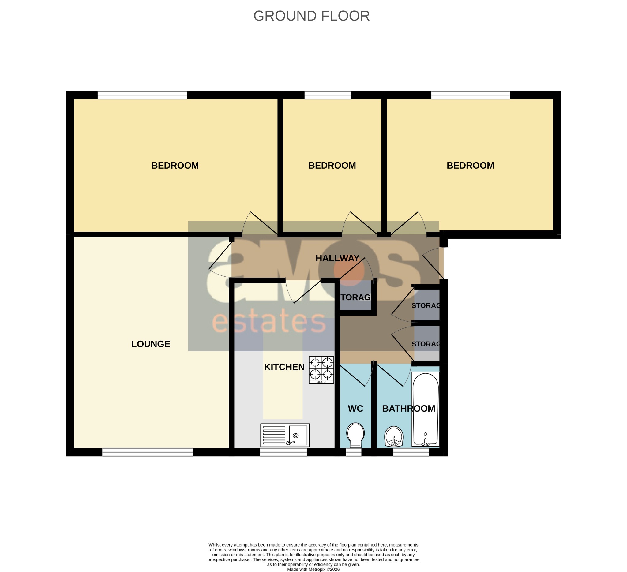 Flat 11, Castle Court, Hadleigh floorplan