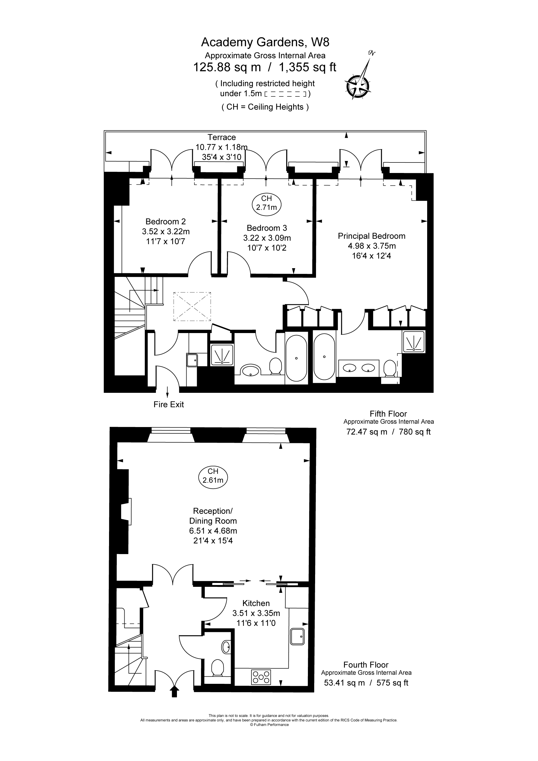 Apartment 61, Academy Gardens,, Duchess of Bedfords Walk, London floorplan