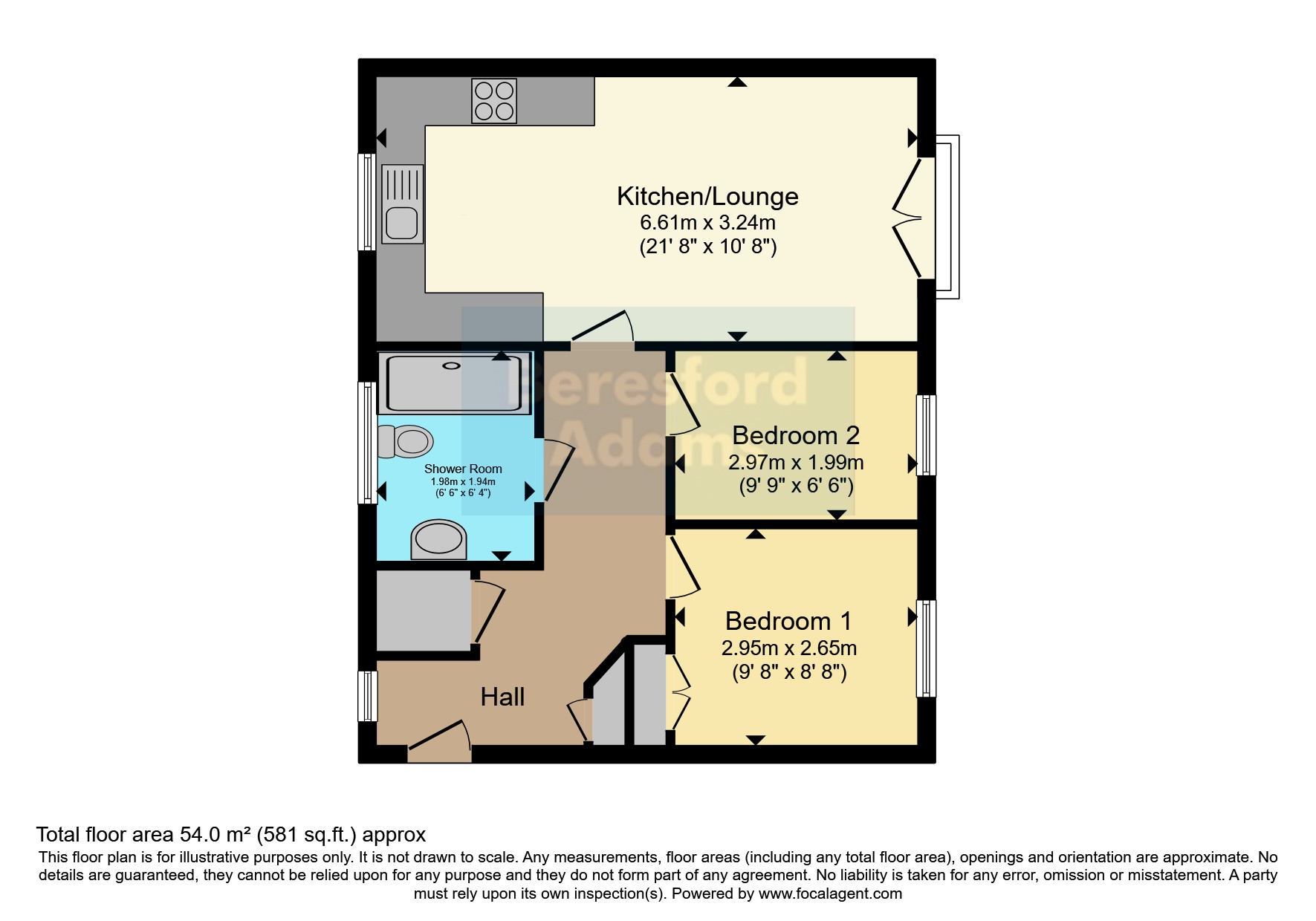 Pendinas, Wrexham LL11, 2 bedroom flat for sale 68416775 PrimeLocation