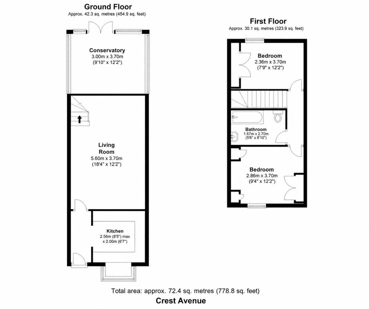 8, Crest Avenue, Grays floorplan