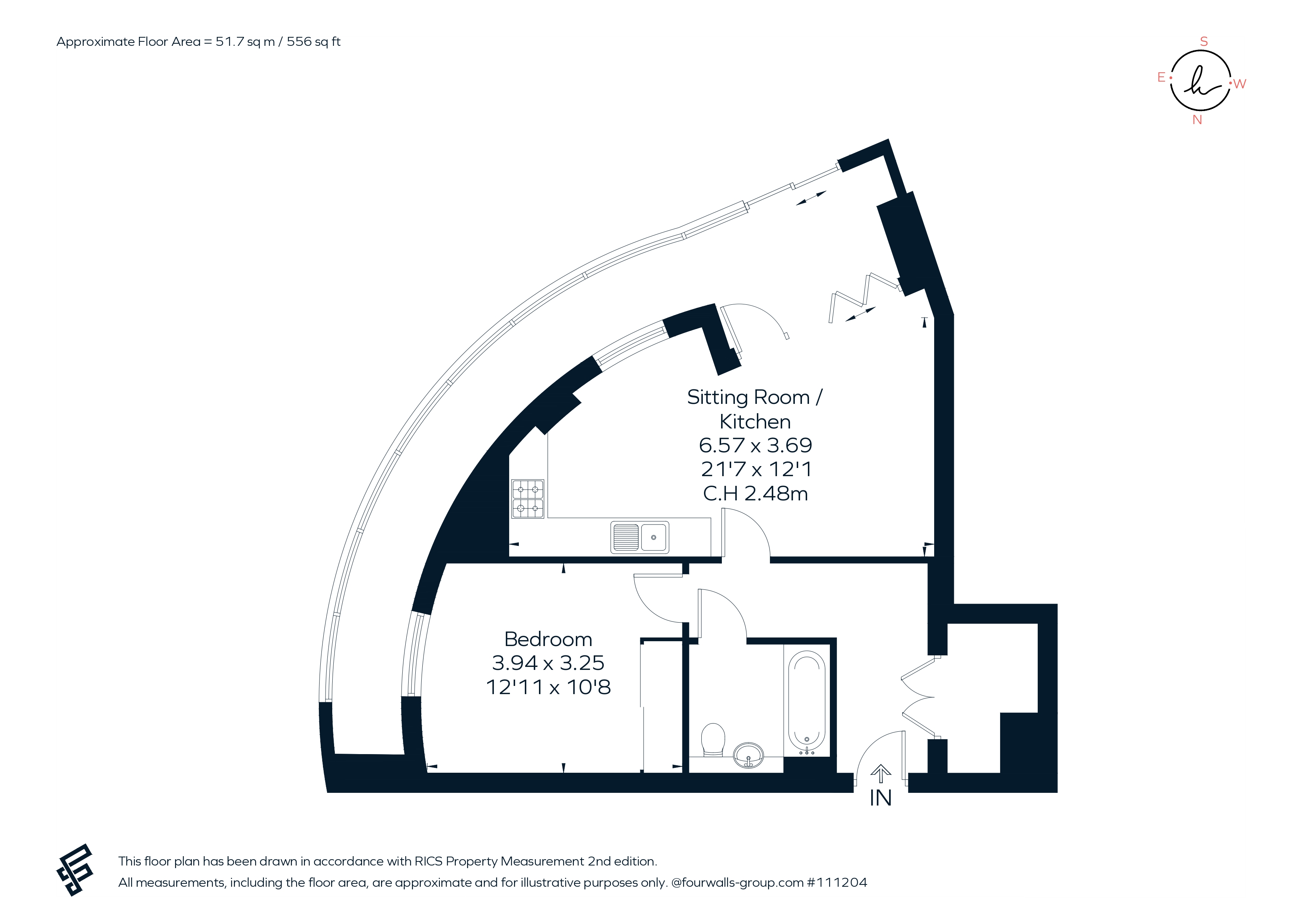 2105 Kew Eye Apartments, Ealing Road, Brentford floorplan