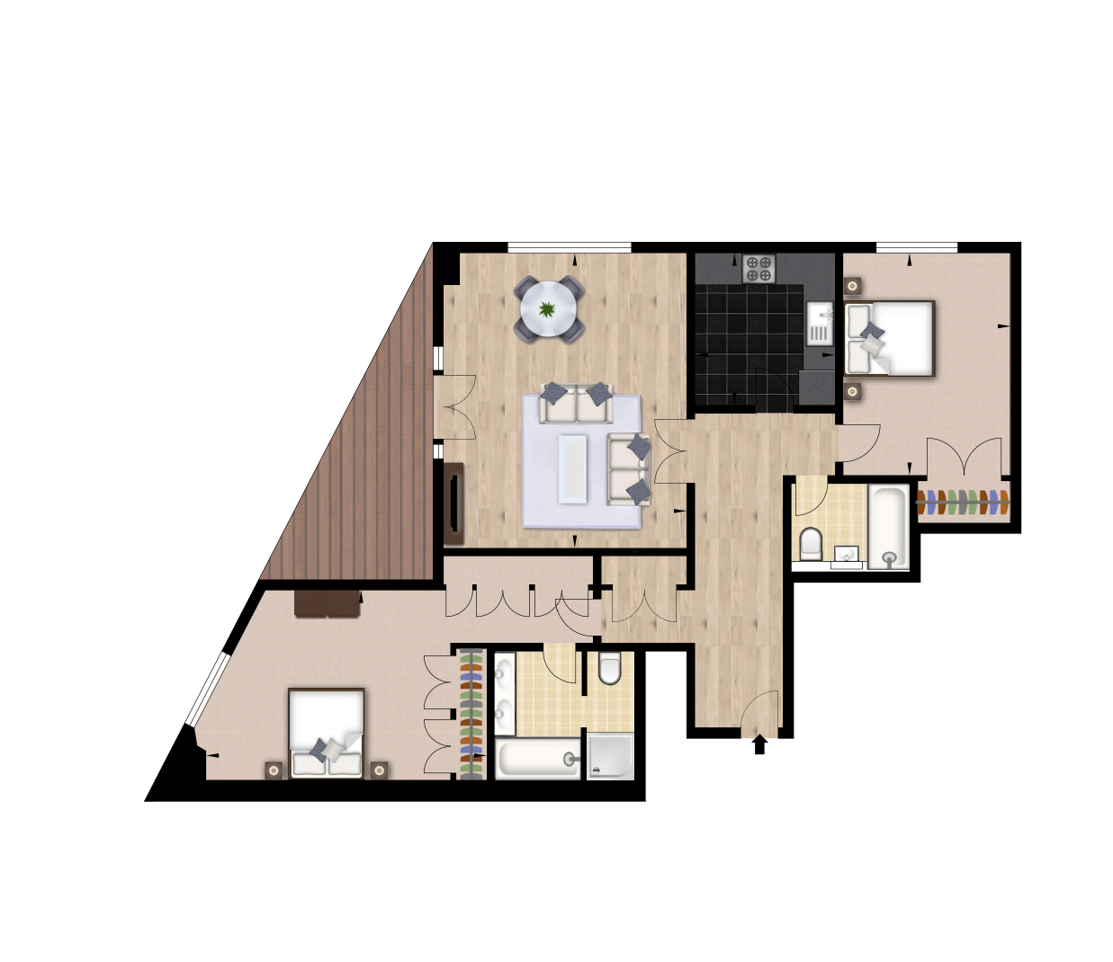 64, Circus Apartments, London floorplan