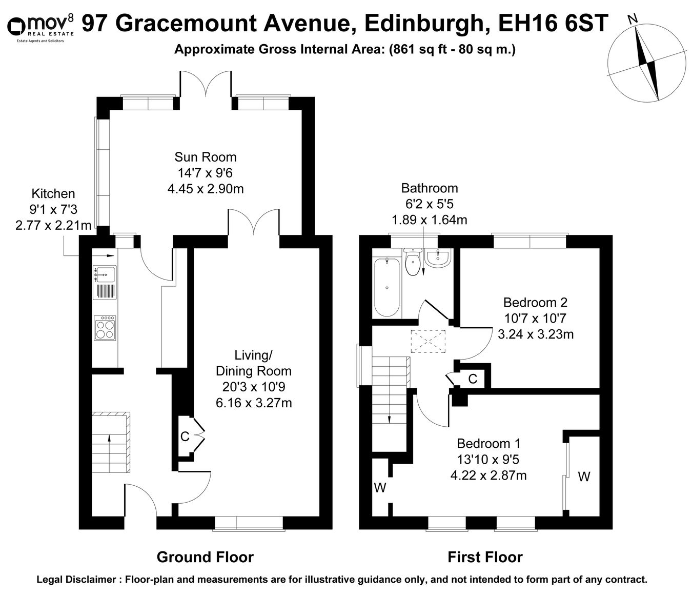 97, Gracemount Avenue, Edinburgh floorplan