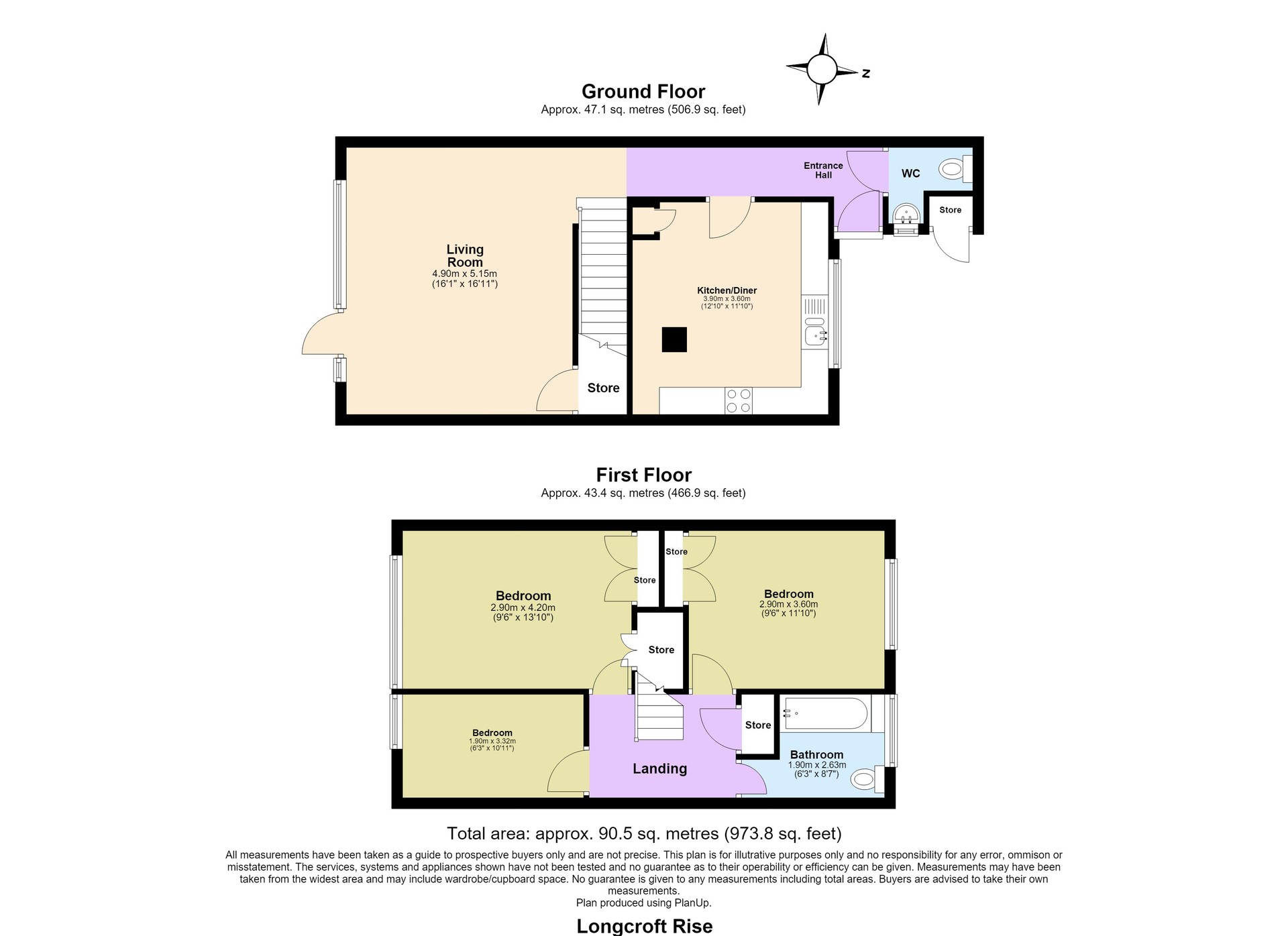 34, Longcroft Rise, Loughton floorplan