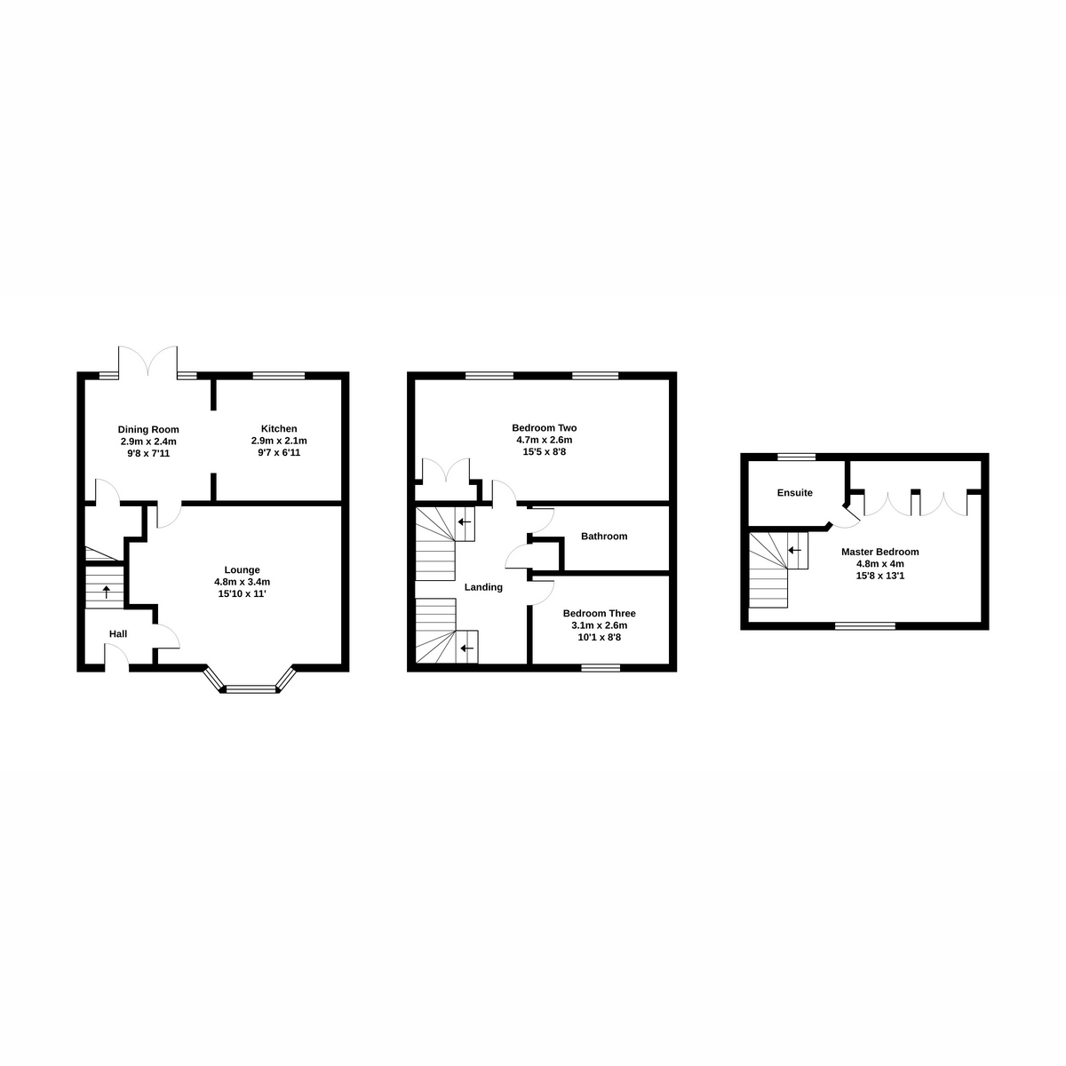 3 Bedrooms Terraced house for sale in Blueberry Way, Woodville, 7 DE11