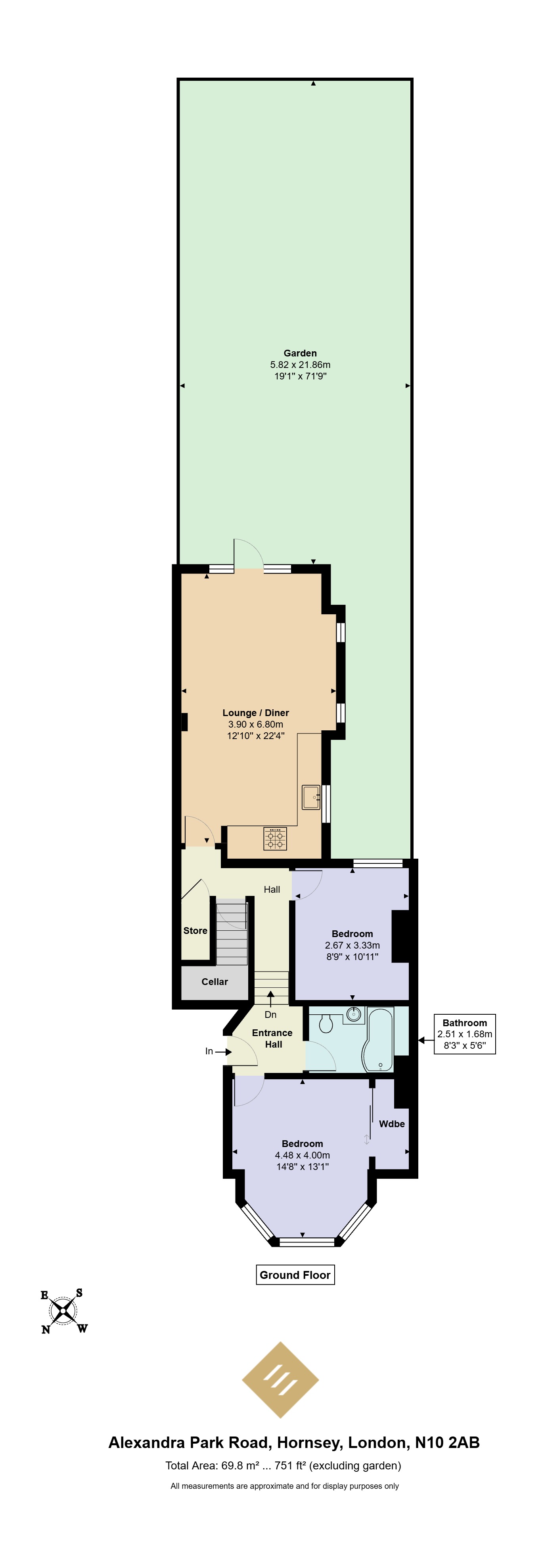 24A, Alexandra Park Road, London floorplan