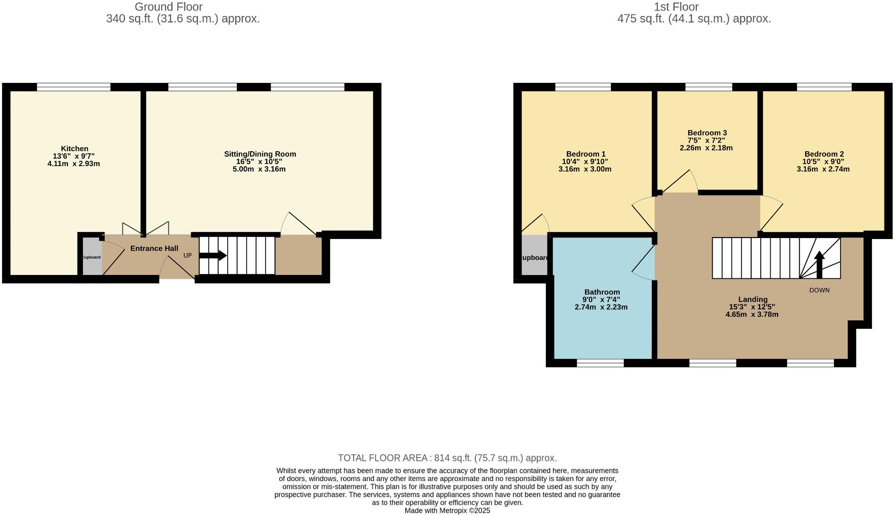 25, White Ladies Close, Havant floorplan
