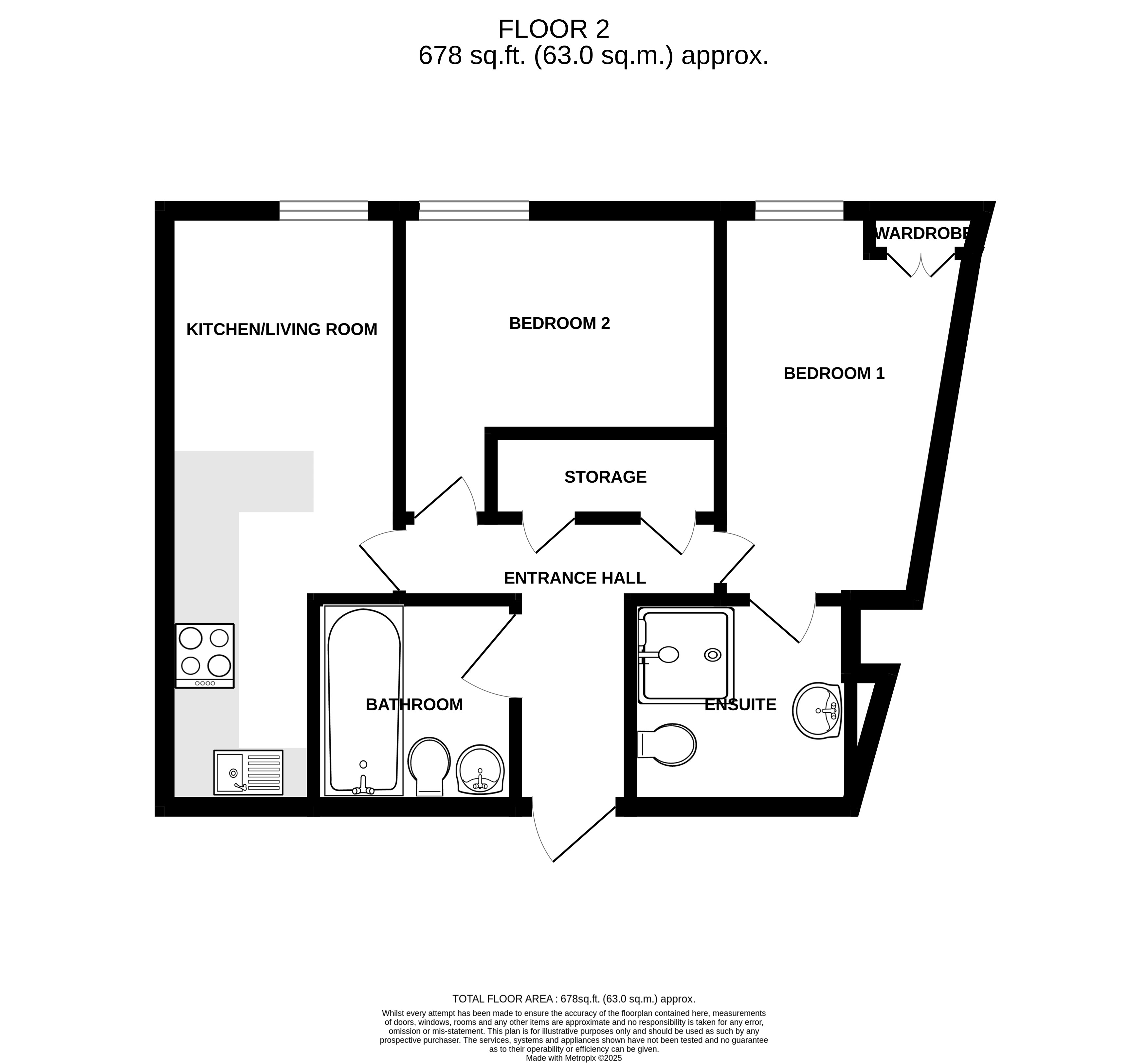 Flat 18 Abbey Court, Priory Place, Coventry floorplan