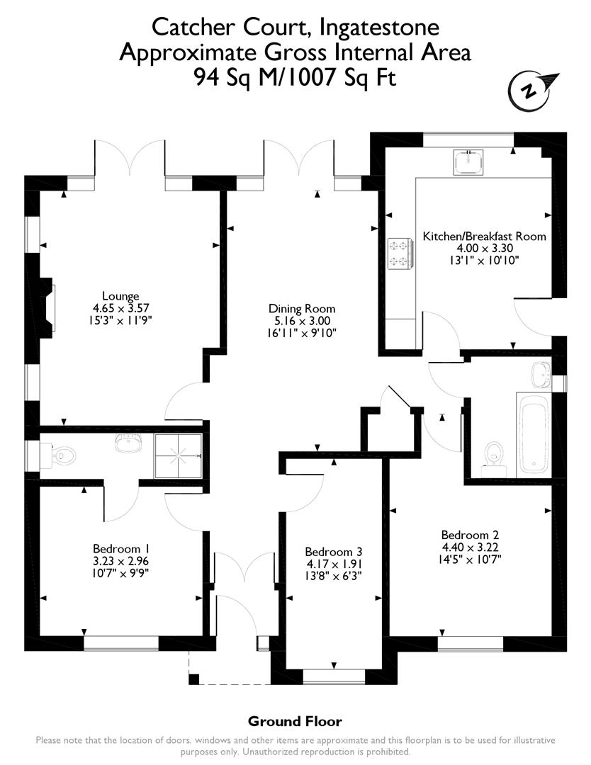 3 Bedrooms Detached bungalow for sale in Catcher Court, Ingatestone CM4