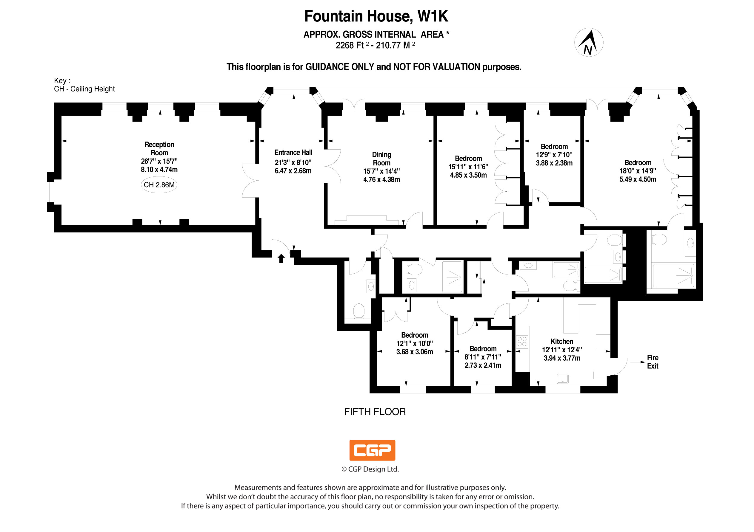 55, Fountain House, Park Street floorplan