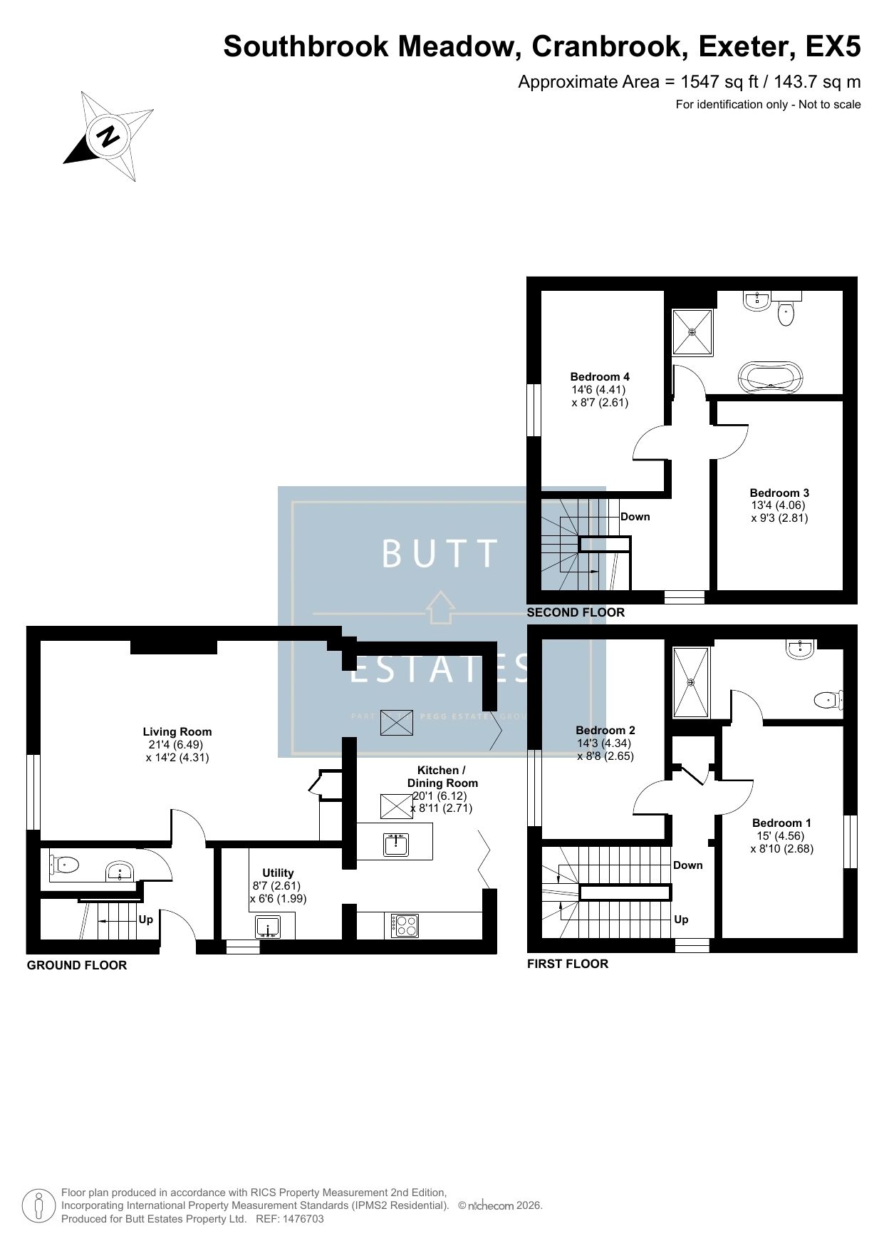 12 Southbrook Meadow, Exeter floorplan