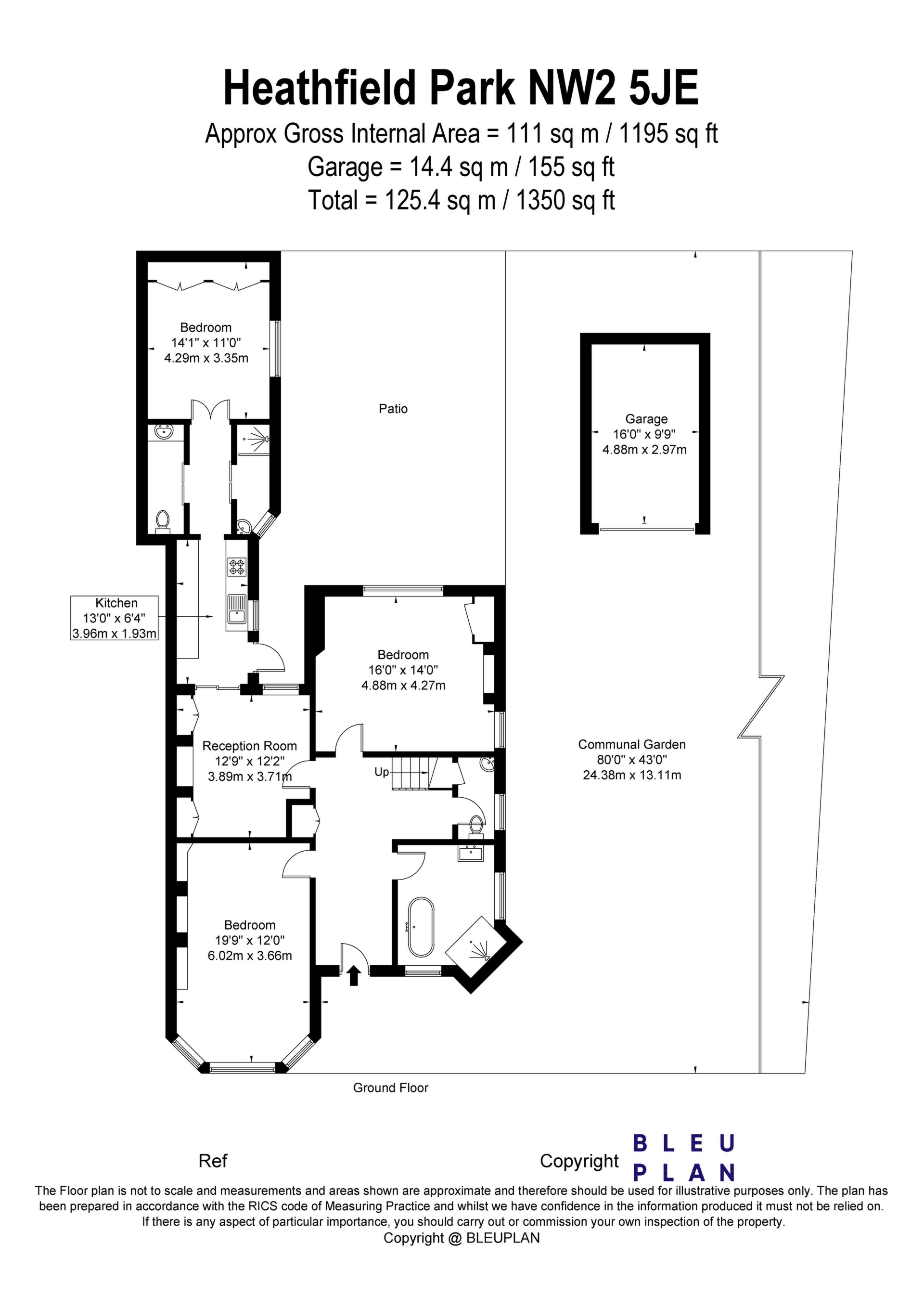 Heathfield Park, Willesden Green NW2, 3 bedroom flat for sale
