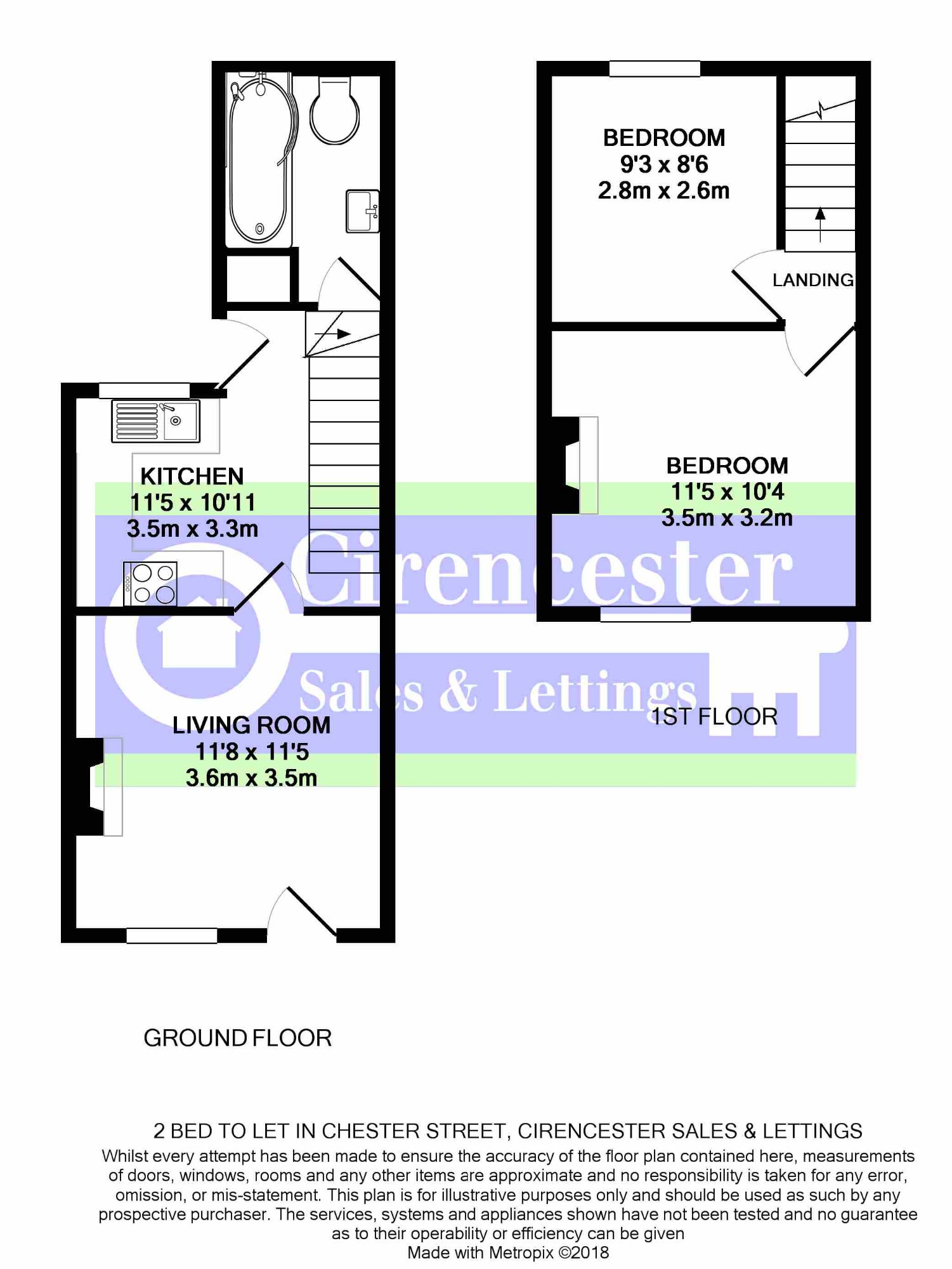 2 Bedrooms Terraced house to rent in Chester Street, Cirencester GL7