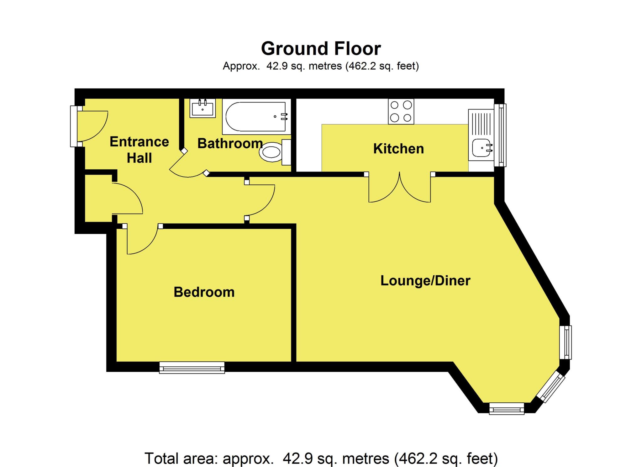 1 Bedrooms Flat to rent in Elmstone Drive, Royton, Oldham OL2