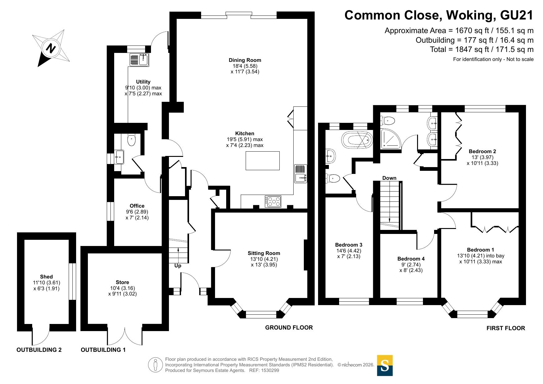 Common Close, Woking floorplan