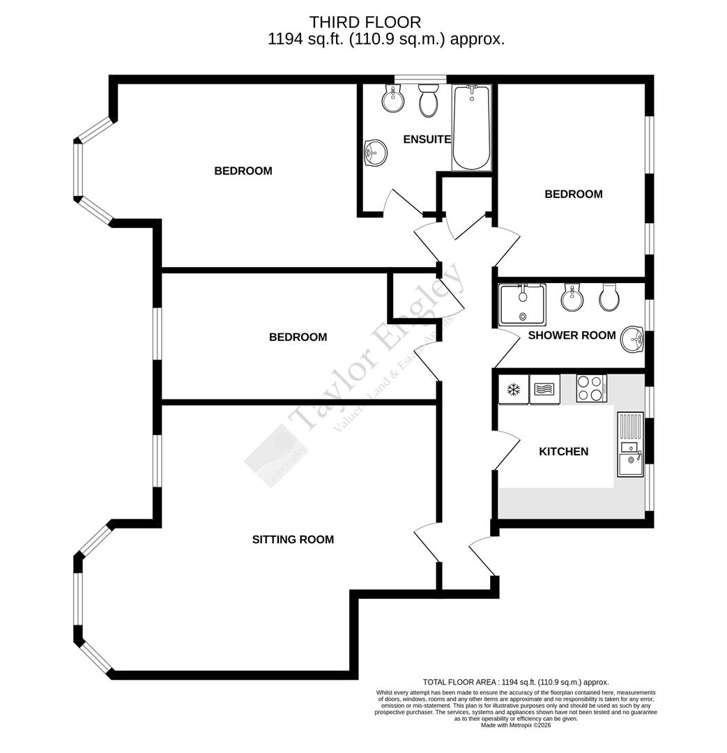 Flat 58 Berkeley Court, Wilmington Square, Eastbourne floorplan