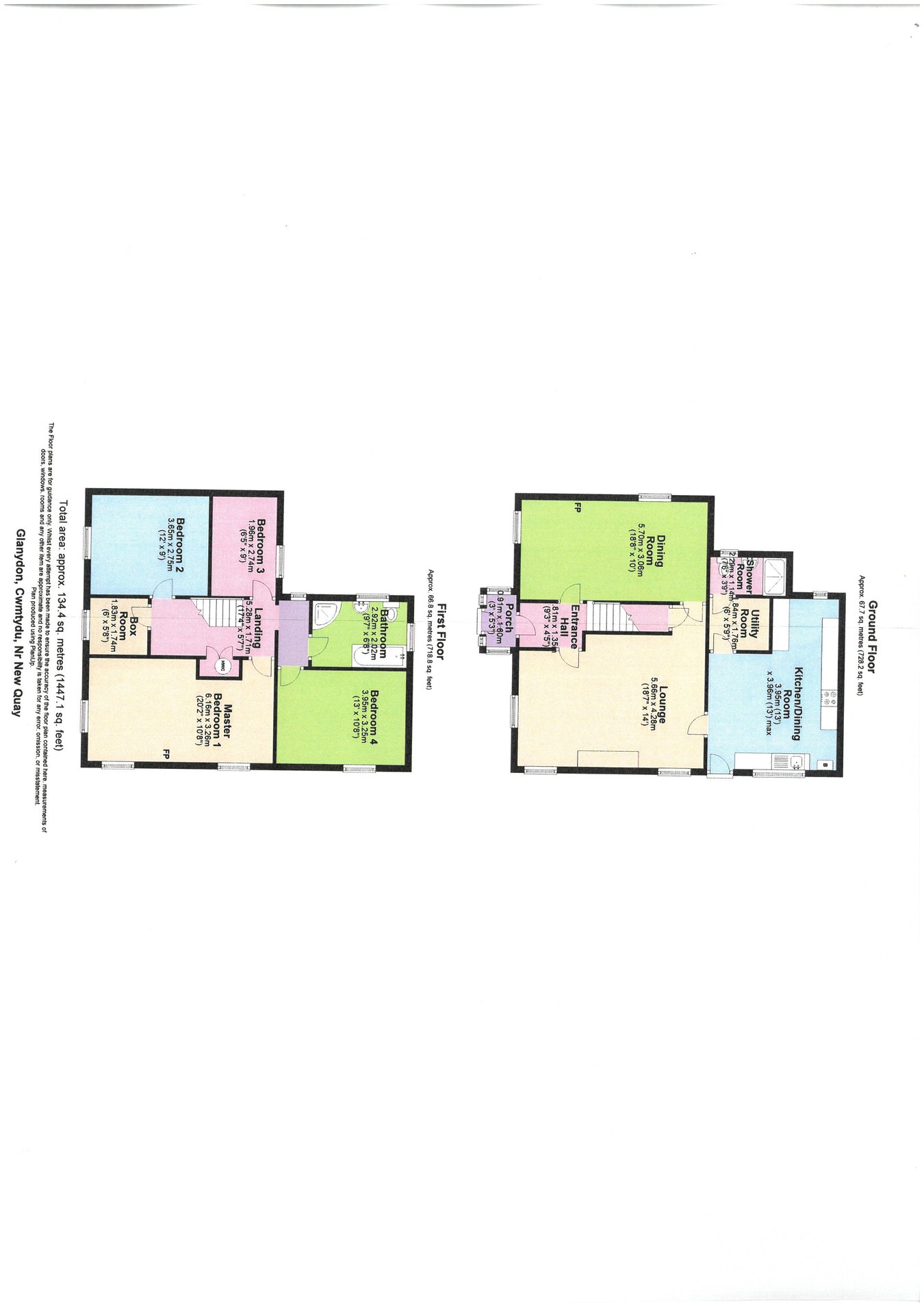 Glanydon, Cwmtydu, Near New Quay floorplan
