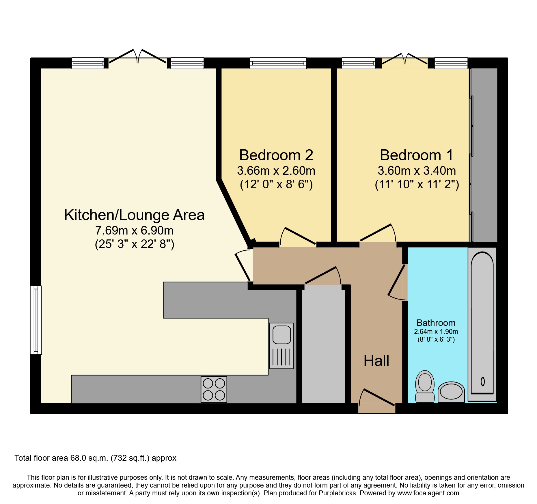 60, Foundry Gate, Waltham Cross floorplan