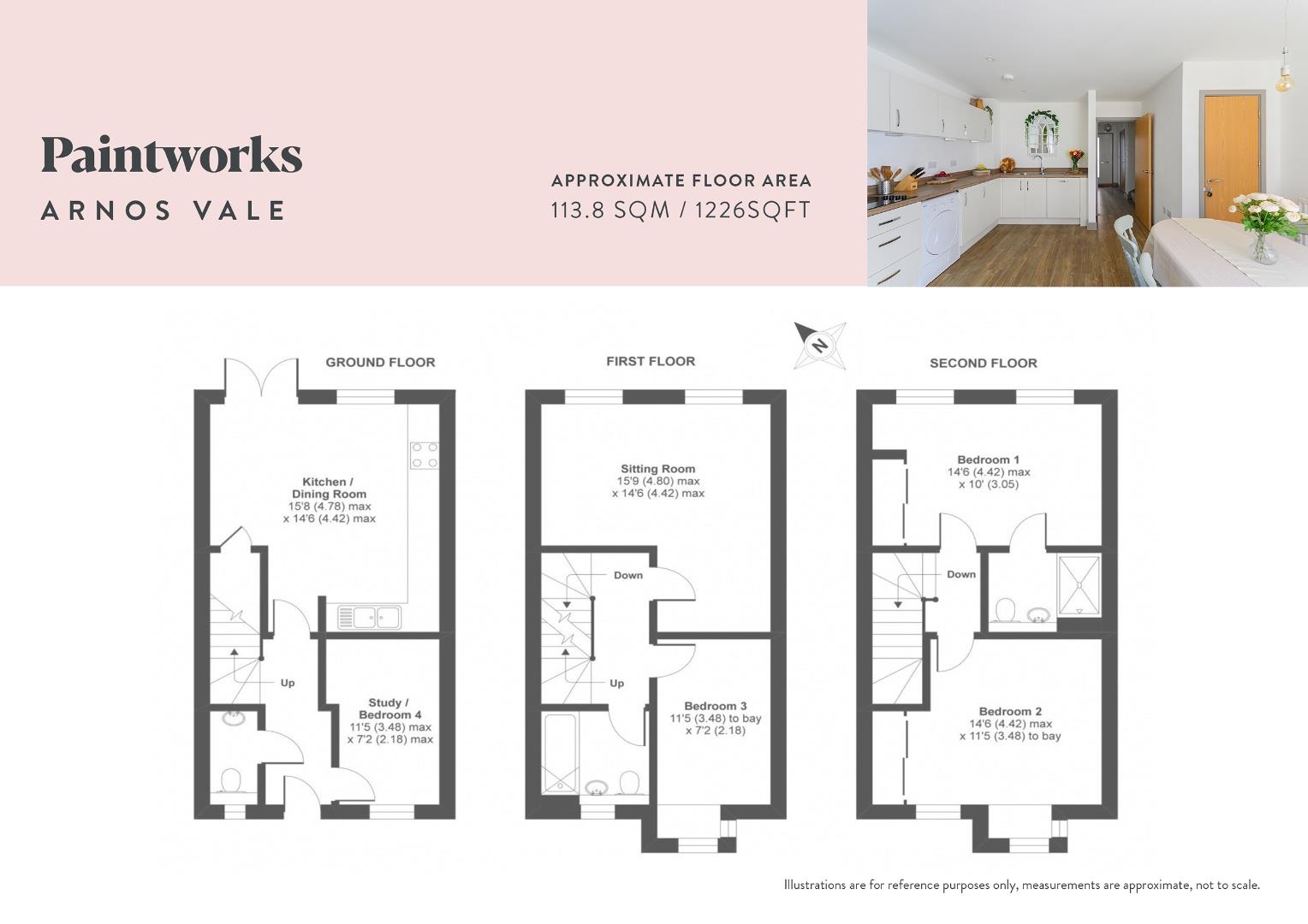 266, Paintworks, Bristol floorplan