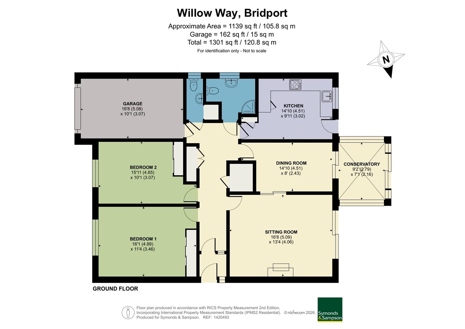 11, Willow Way, Bridport floorplan