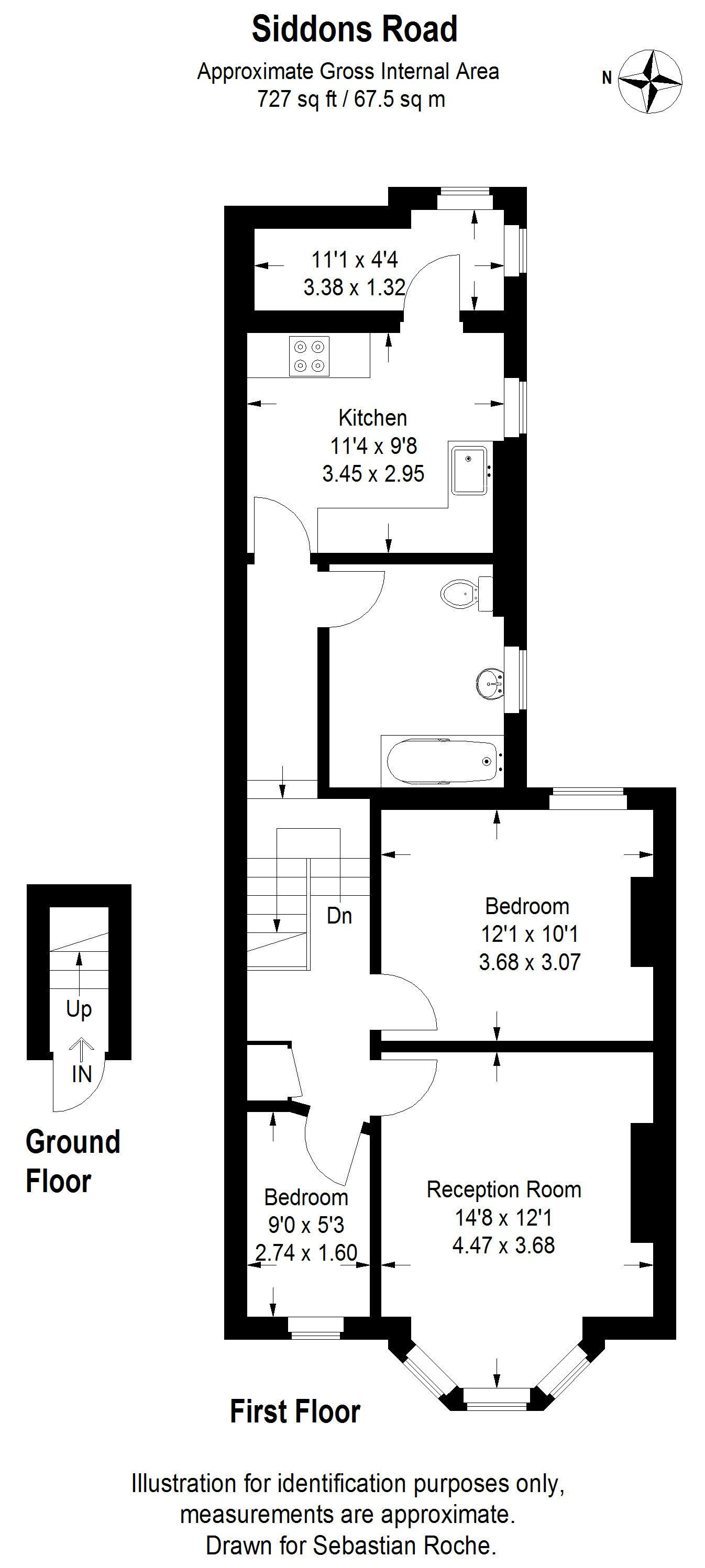 2 Bedrooms Flat to rent in Siddons Road, London SE23