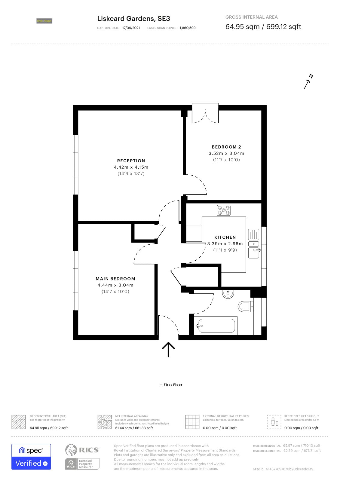 Flat 5, 25, Liskeard Gardens, London floorplan