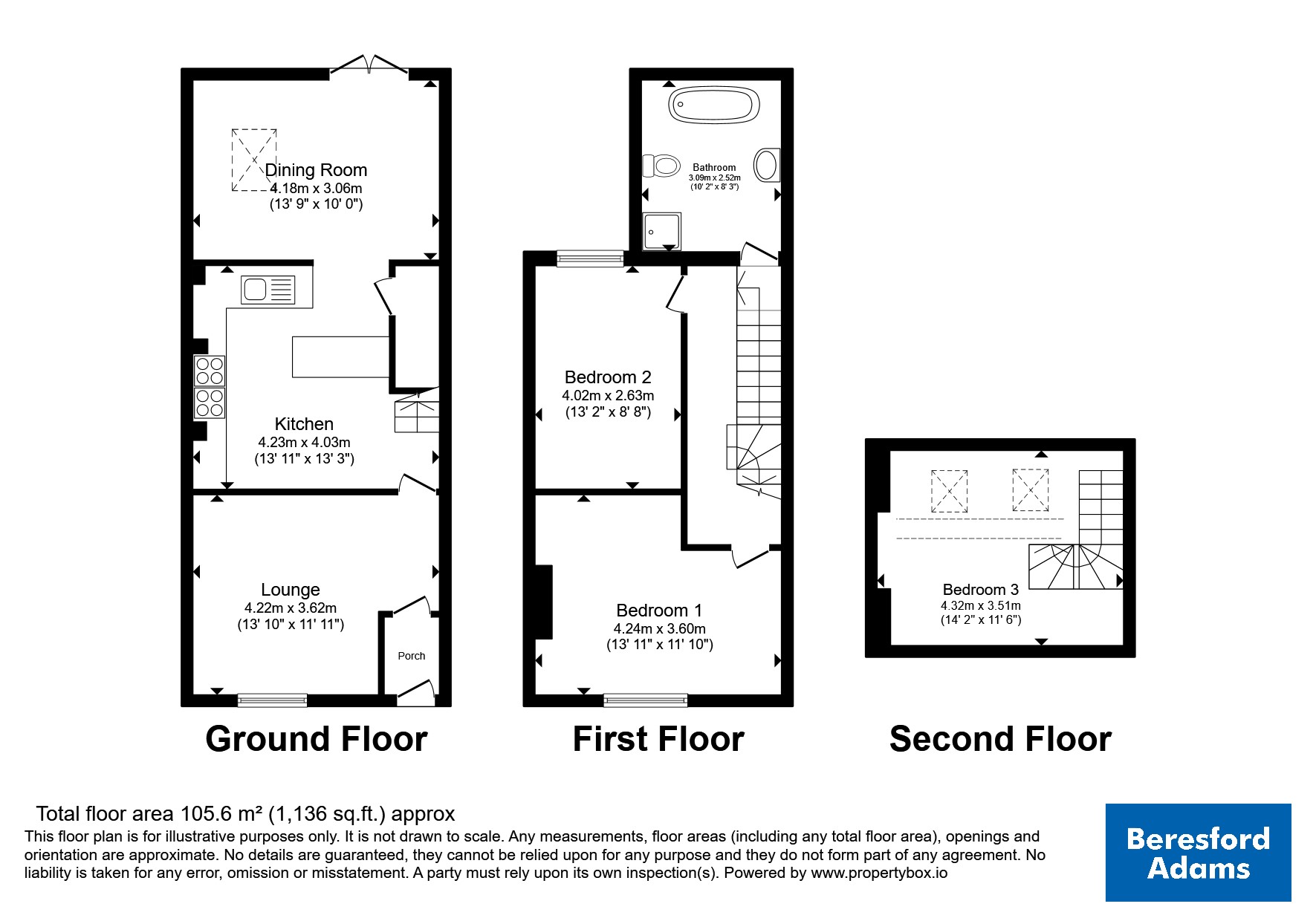 13, Vernon Road, Cheshire floorplan