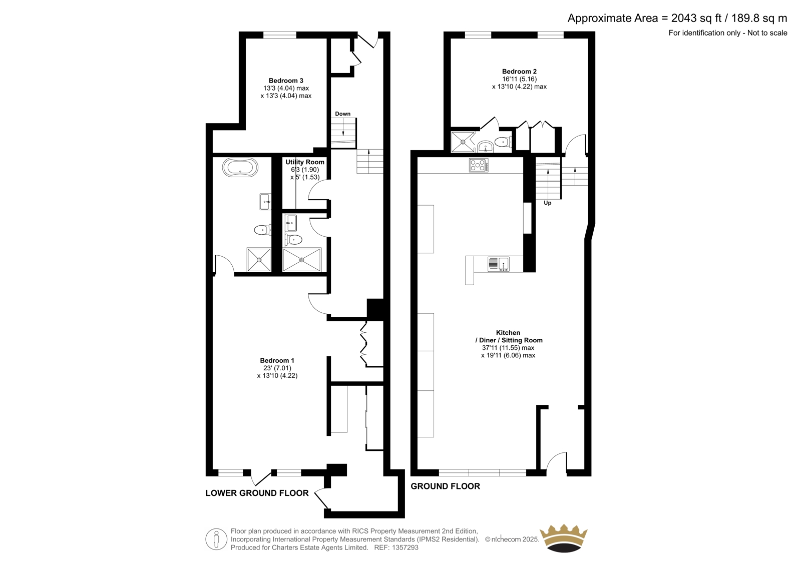 Apartment B Clearwater Apartments, 38-40, South Parade, Southsea floorplan