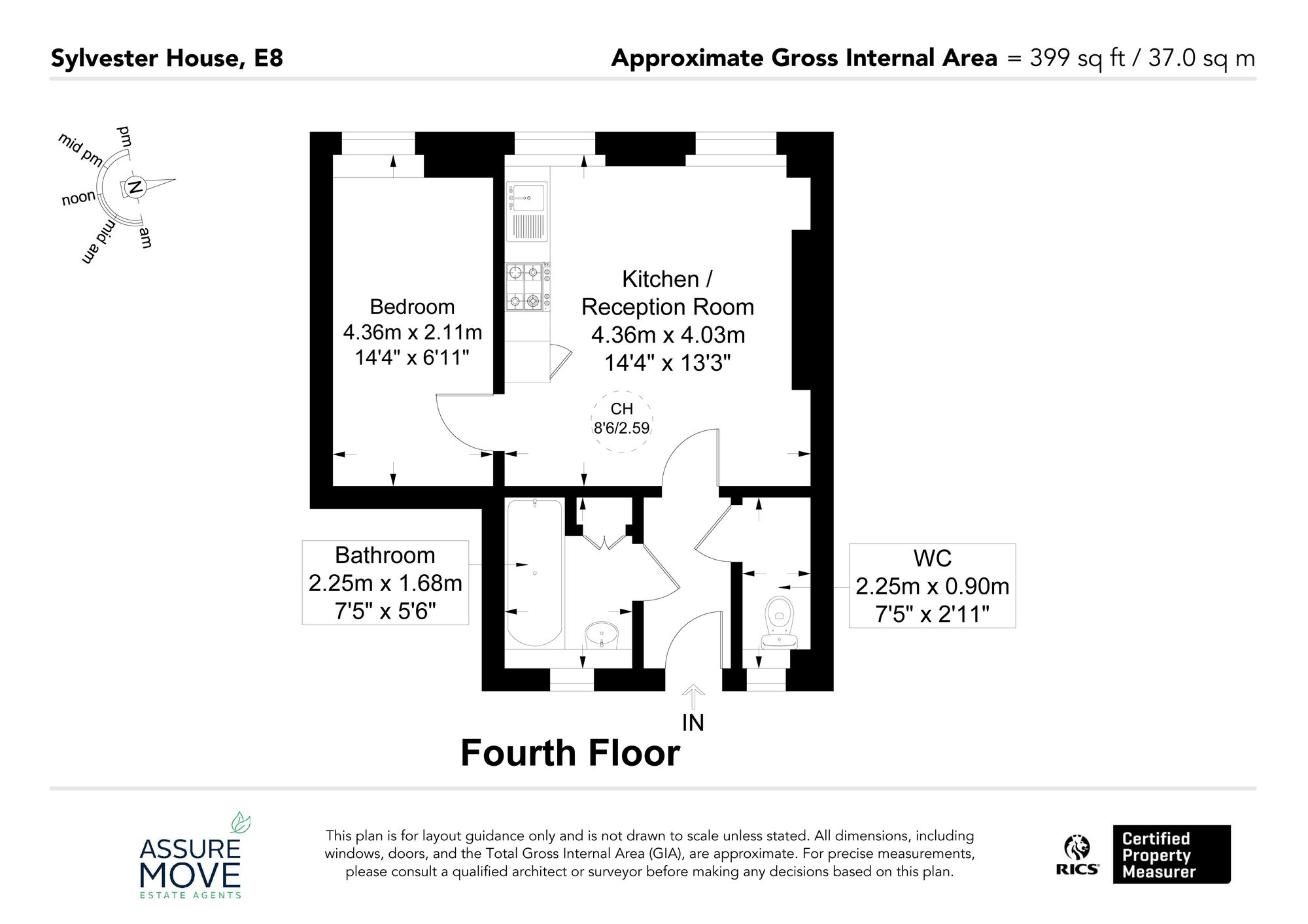 Flat 79, Sylvester House Sylvester Road, London floorplan