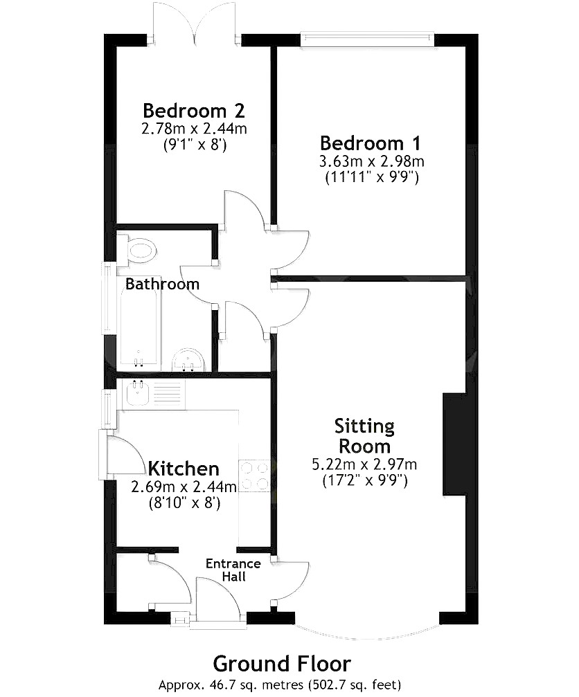28, Burton Fields Road, York floorplan