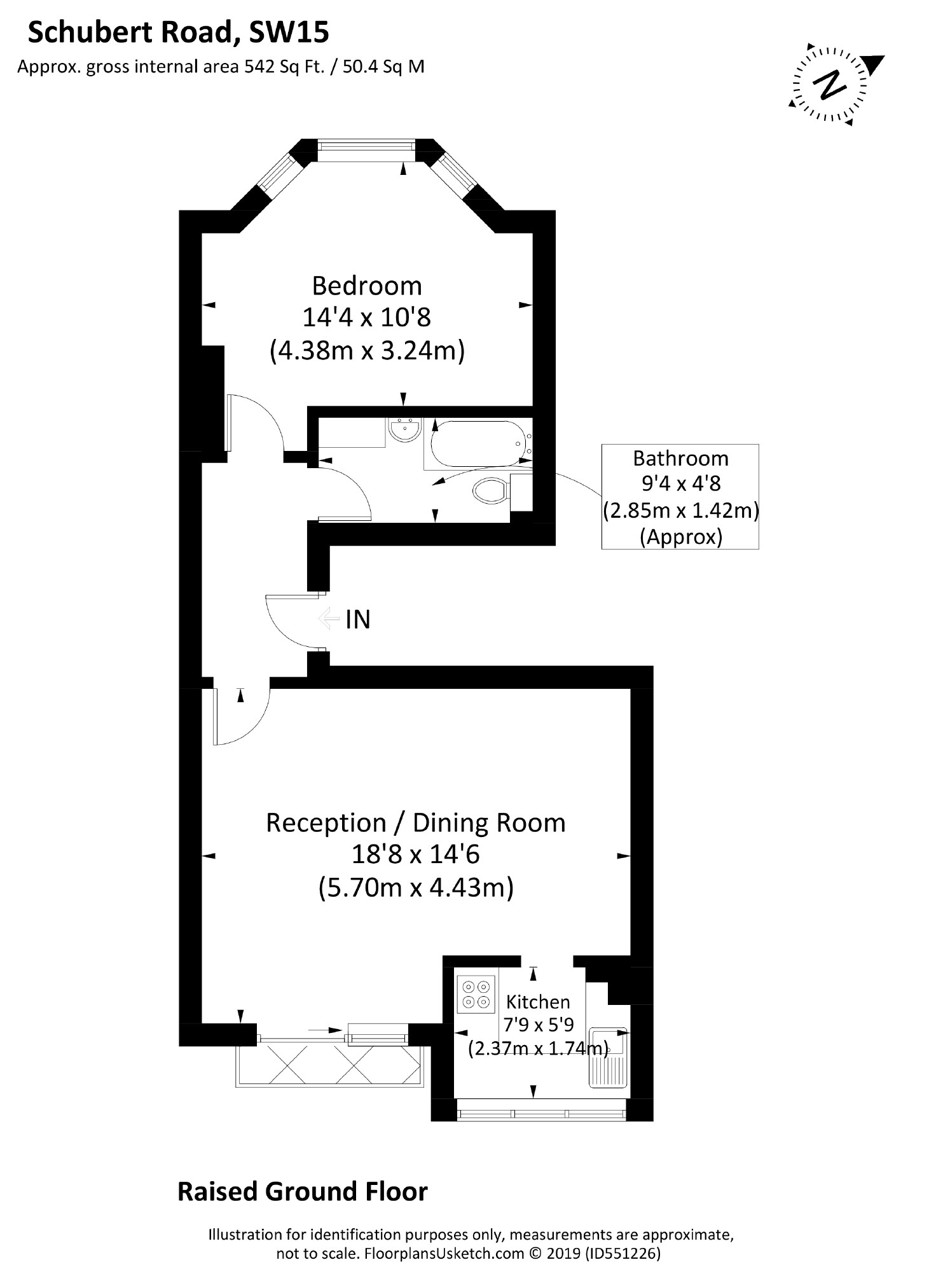 1 Bedrooms Flat to rent in Schubert Road, Putney SW15