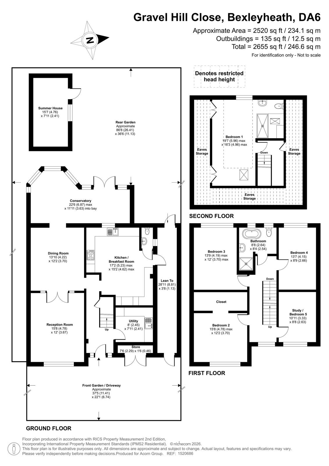 98, Gravel Hill Close, Bexleyheath floorplan