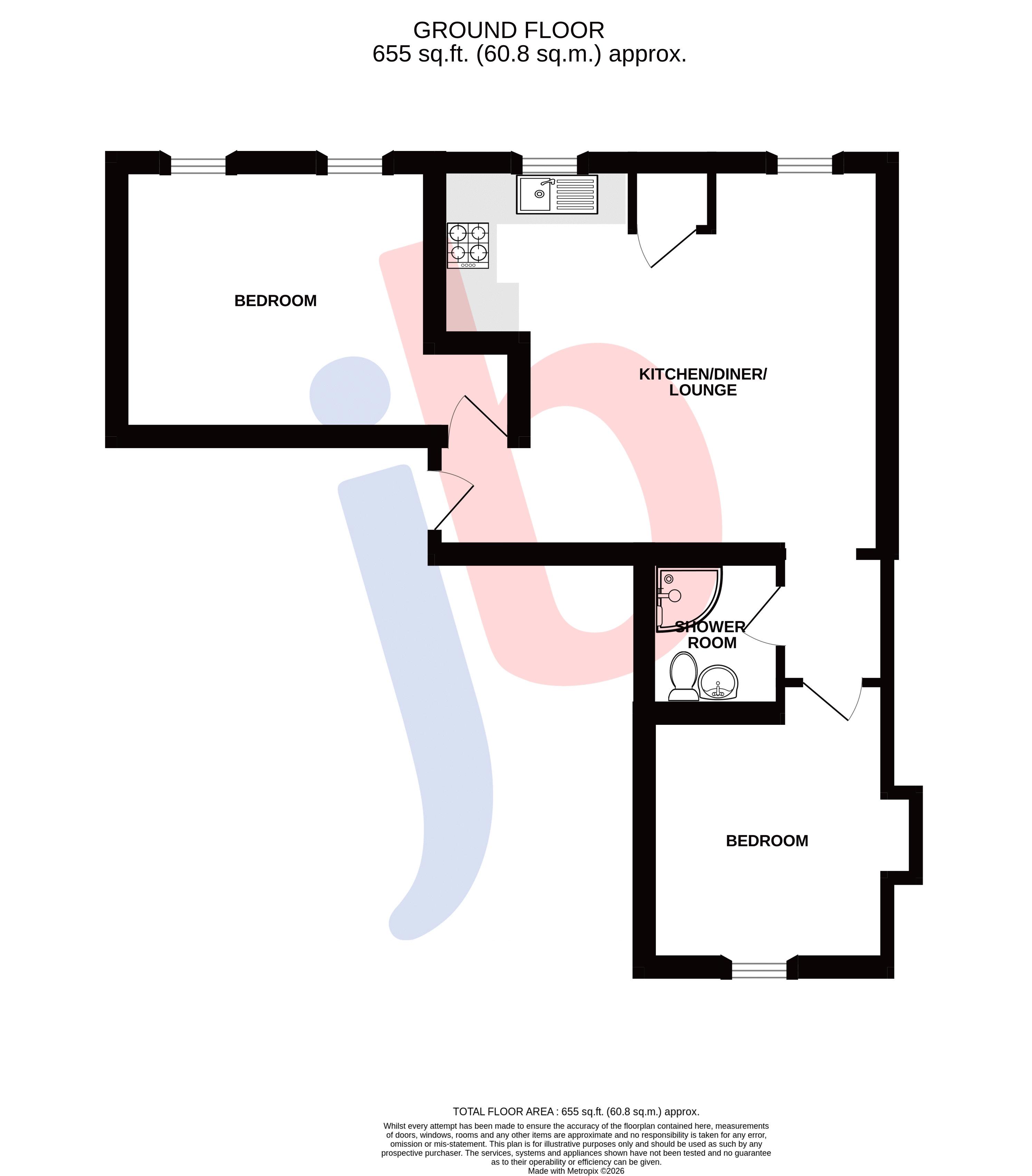 10 Bishops Place, 20 Balderton Gate, Newark floorplan