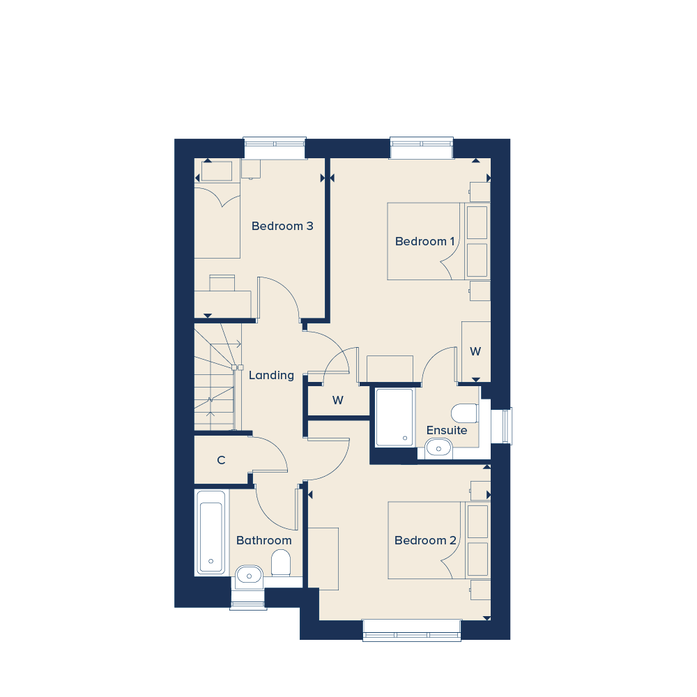Plot 88 The Saffron,, The Saffron, Arden Oaks, Essex floorplan