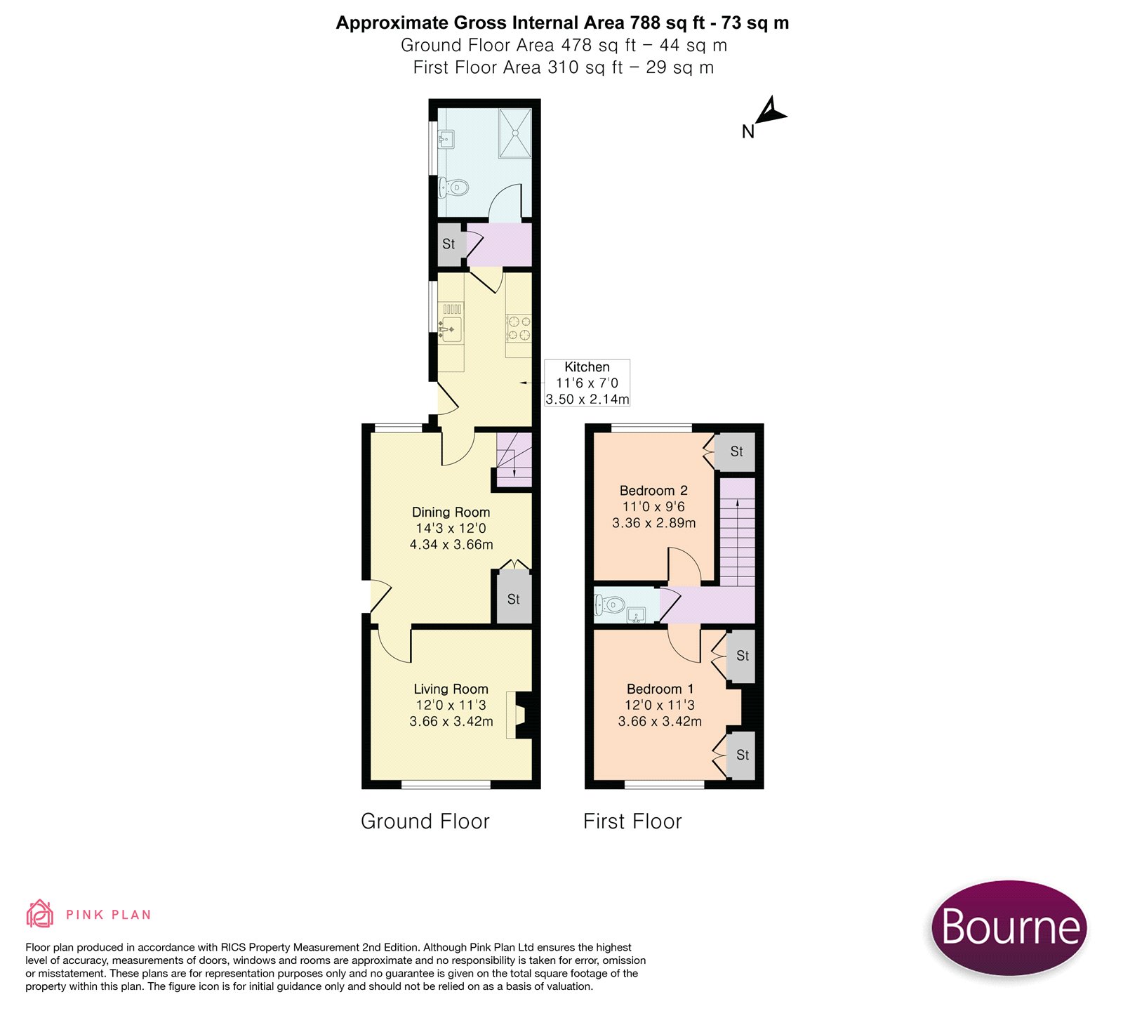 16, Rose Bank Cottages, Woking floorplan