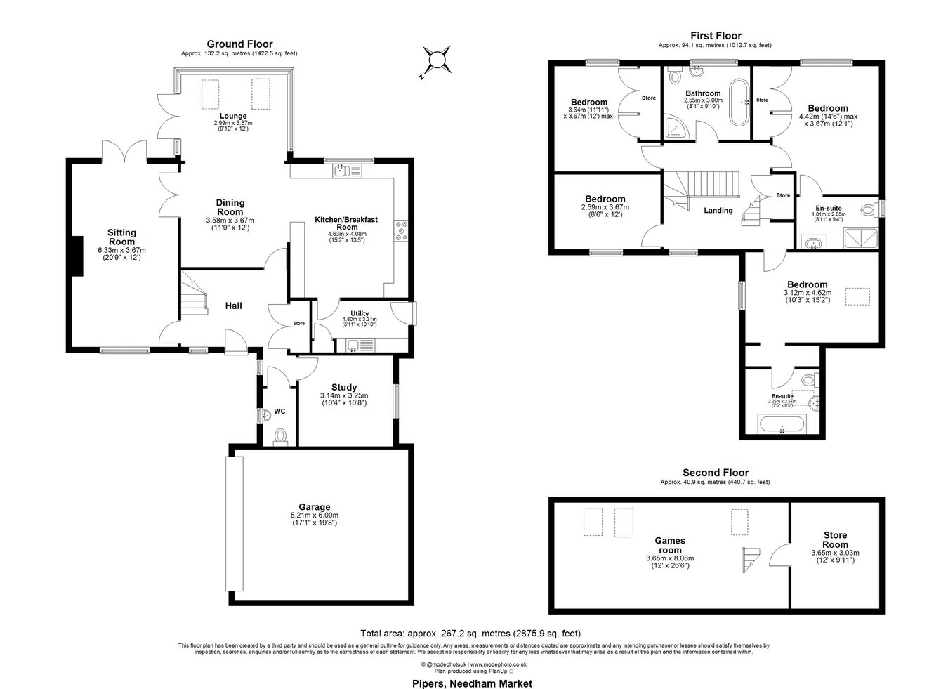 Pipers, Hill House Lane, Ipswich floorplan