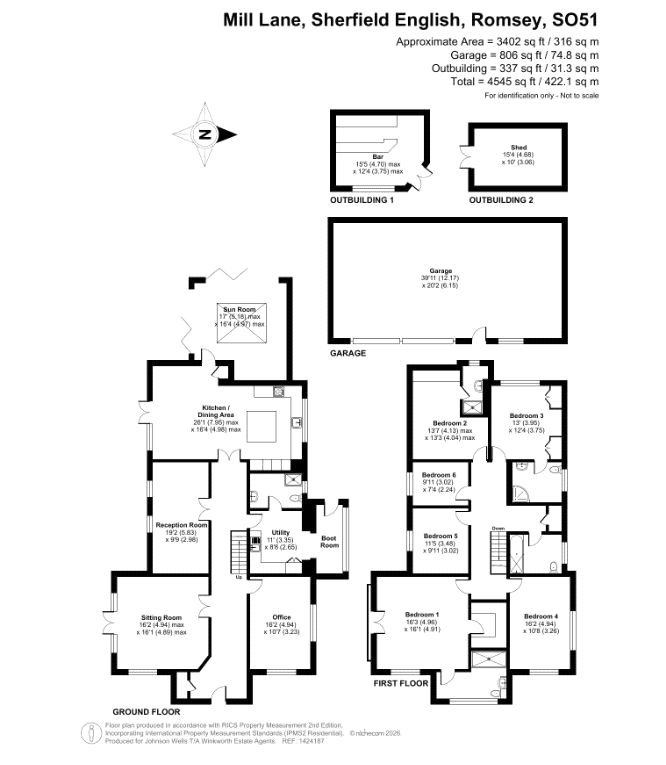 The New House,, Mill Lane, Romsey floorplan