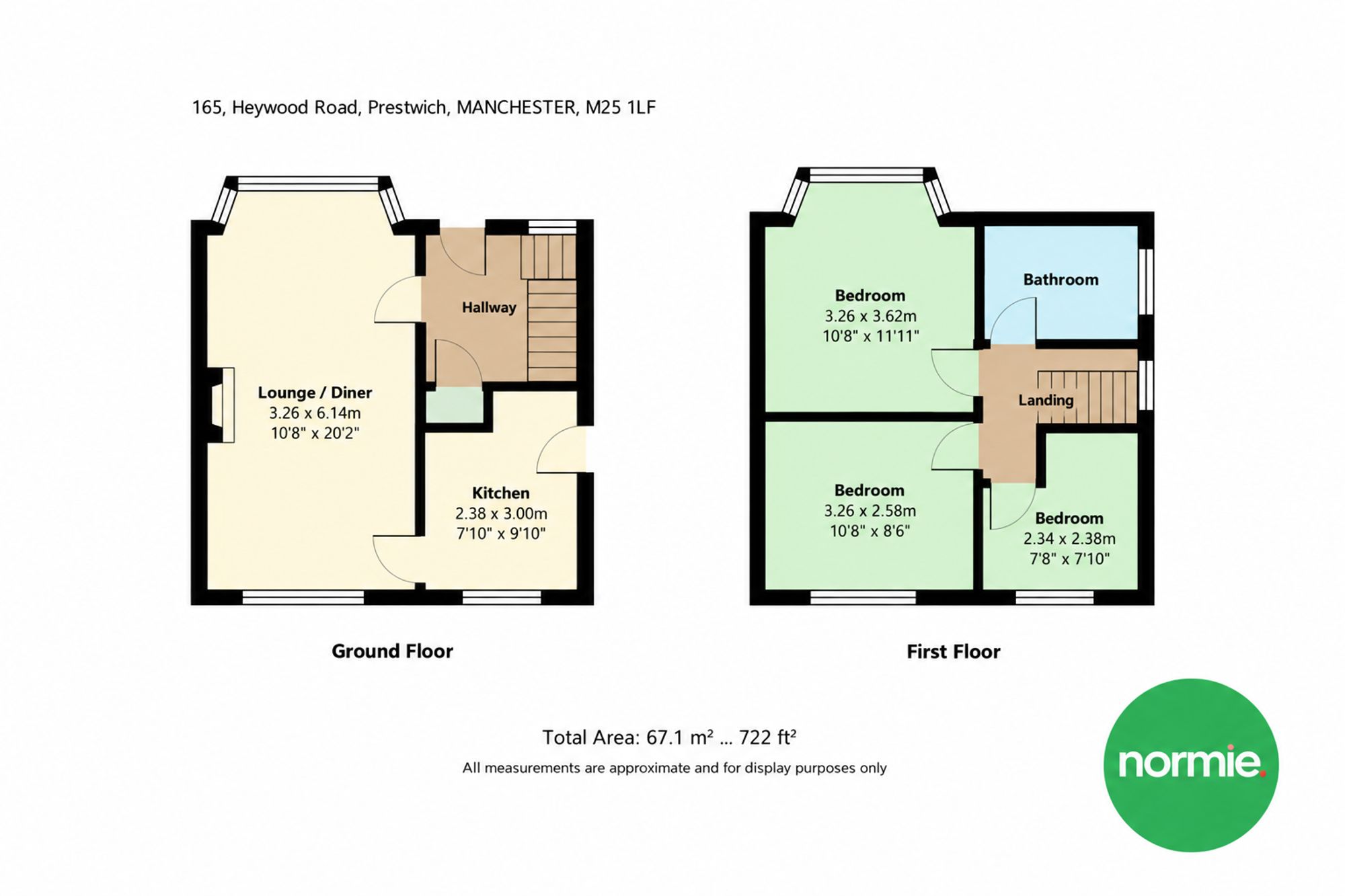 165 Heywood Road, Manchester floorplan