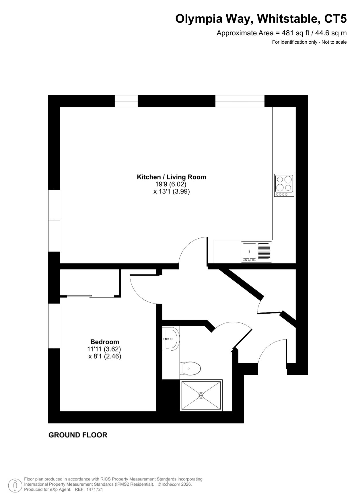 85, Olympia Way, Whitstable floorplan