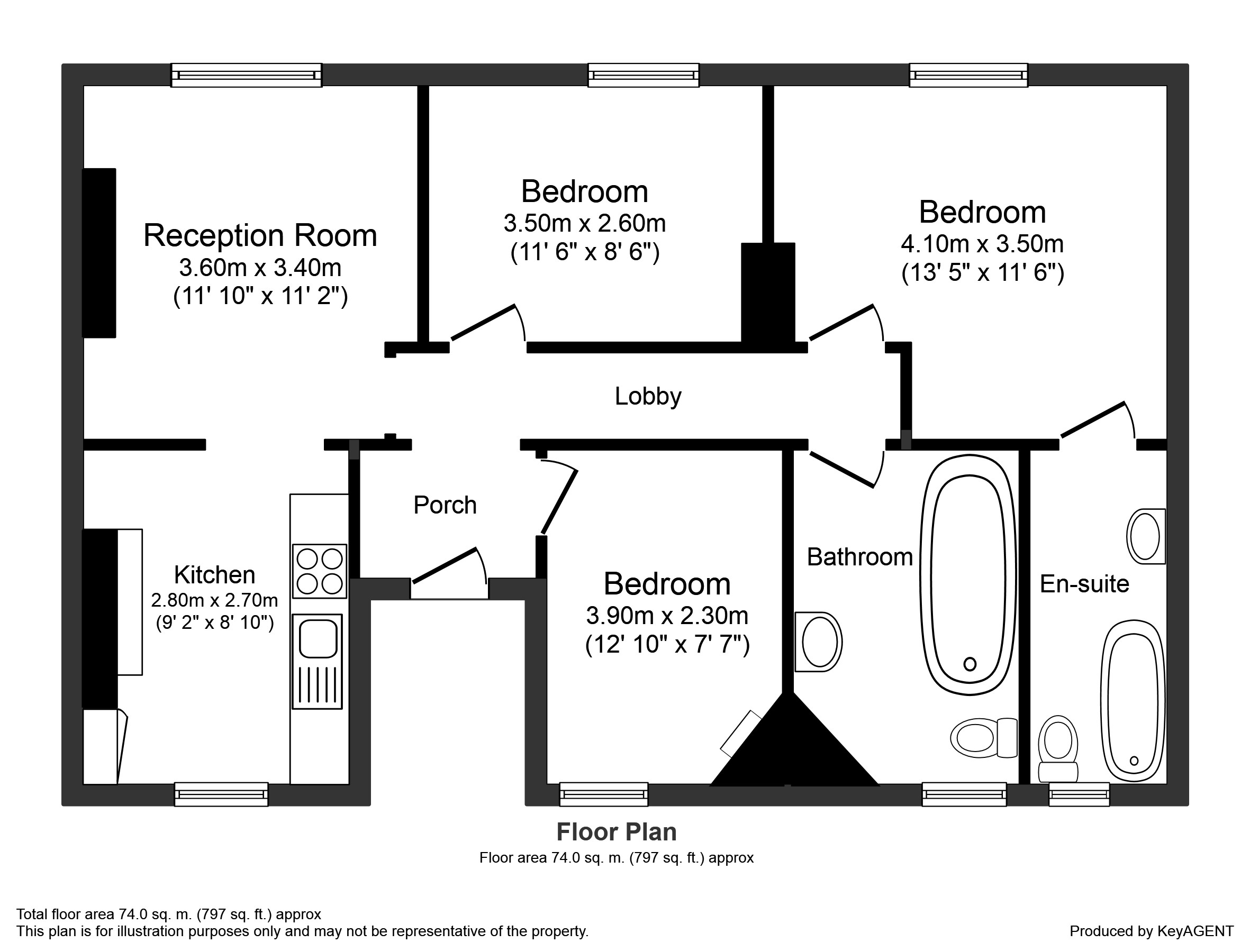 Flat F, 9 Chalton Street, Euston, London, NW1 1JD, London floorplan