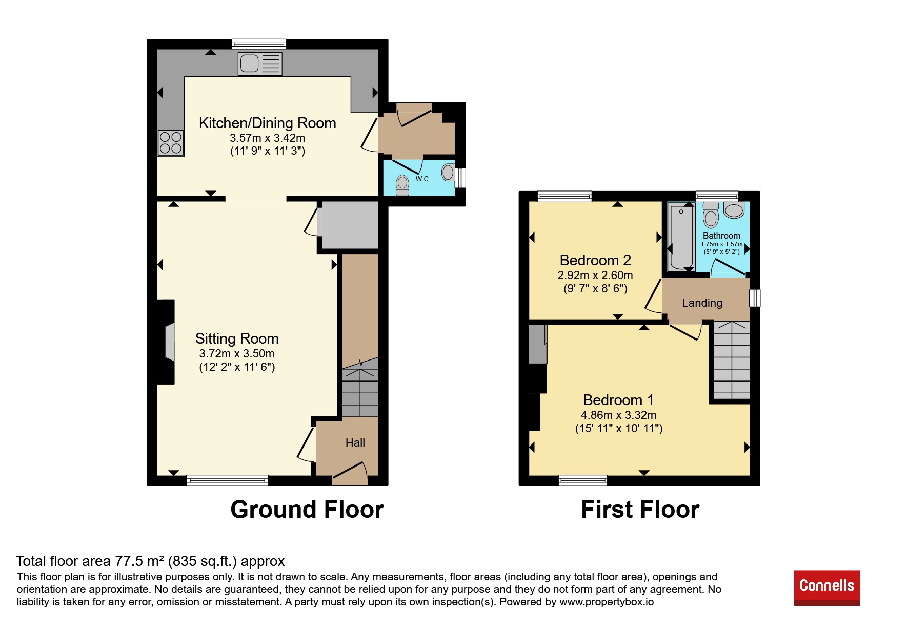 96, Union Street, Kettering floorplan