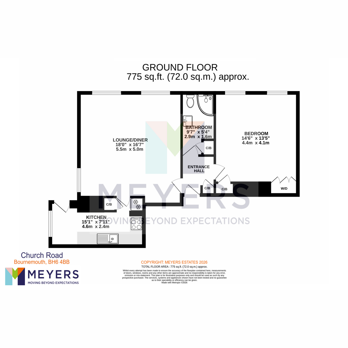 54 Church Road, Bournemouth floorplan