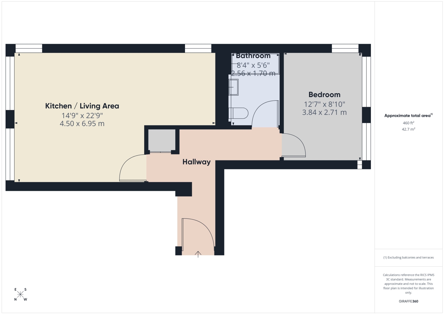 Flat 17, Tricorn House, Westward Road, Stroud floorplan