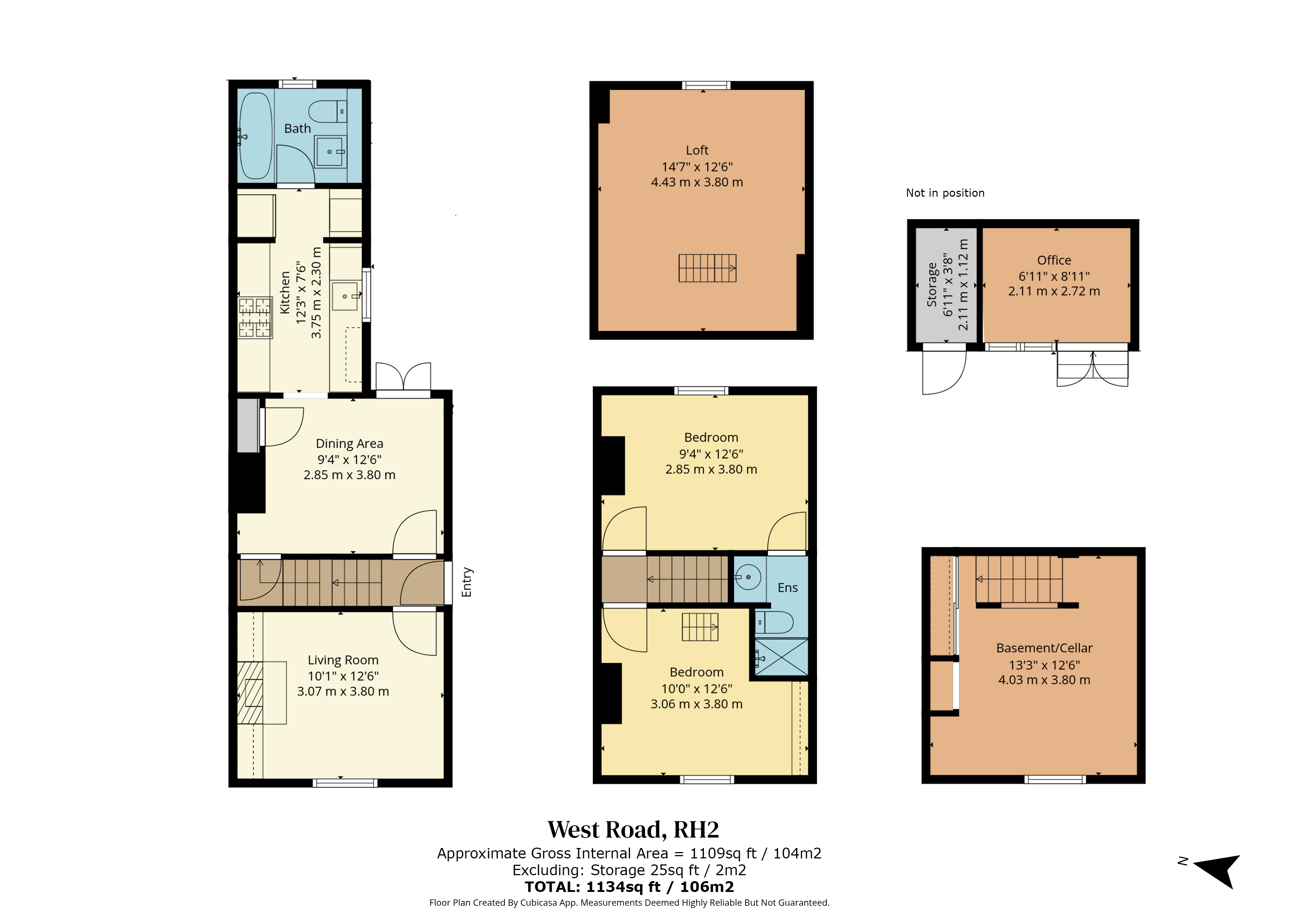 19, West Road, Surrey floorplan