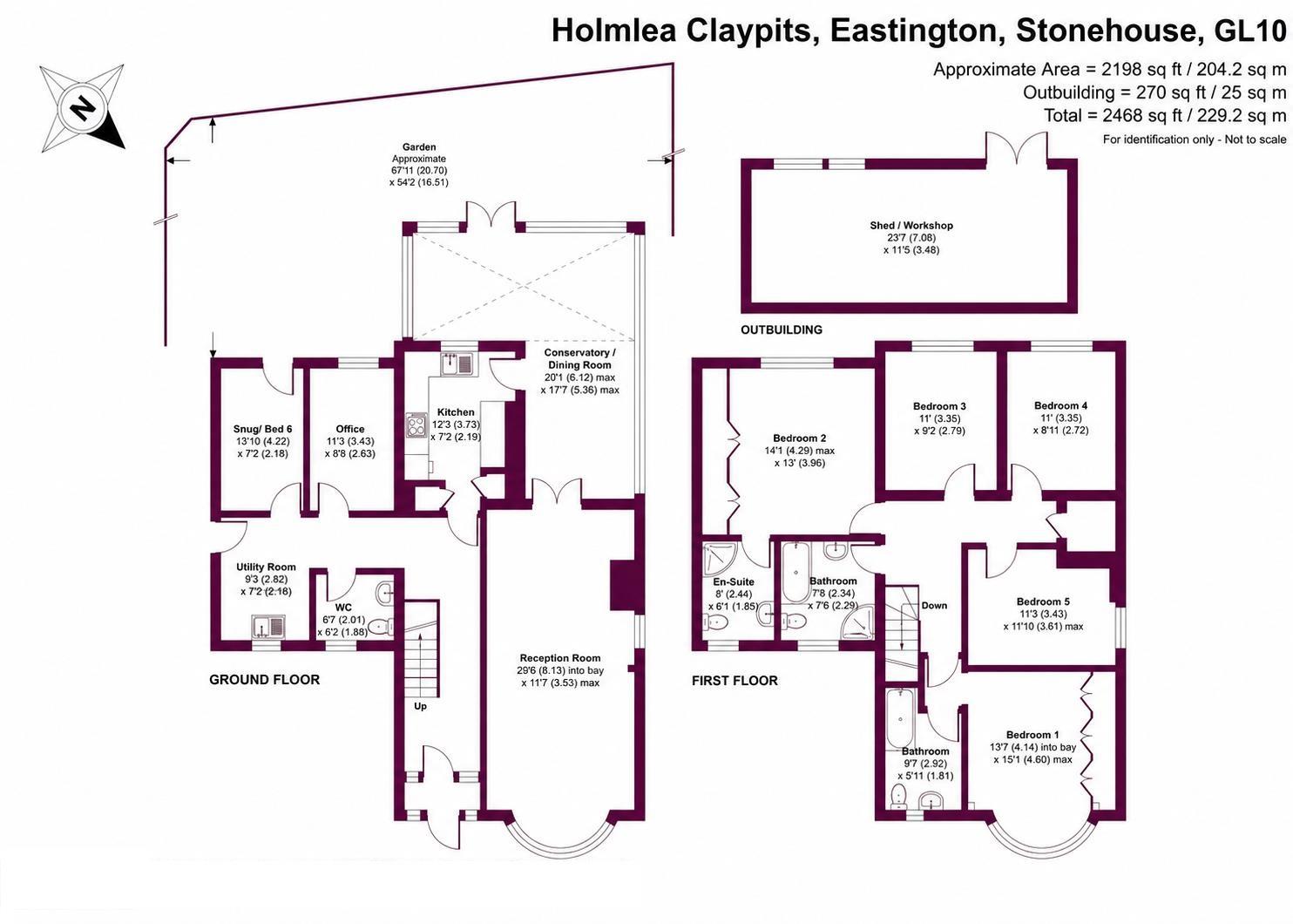 Holmlea, Claypits, Stonehouse floorplan