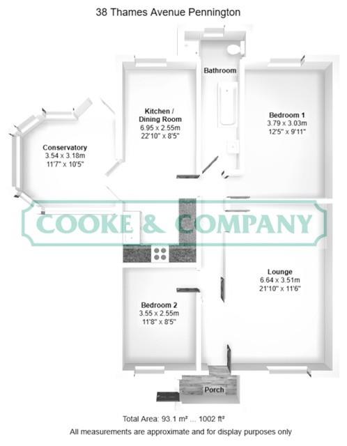 38, Thames Avenue, Leigh floorplan